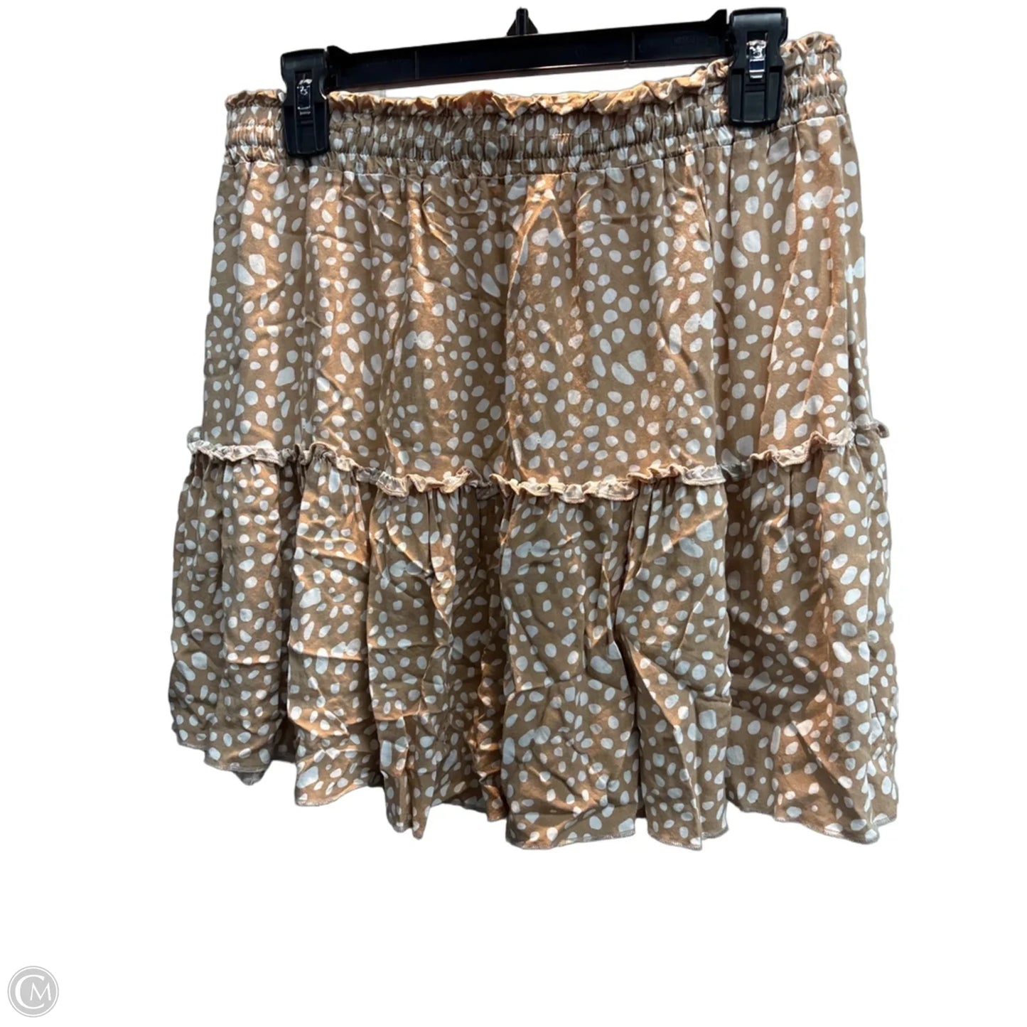 Skirt Mini & Short By Clothes Mentor In Polkadot Pattern, Size: L