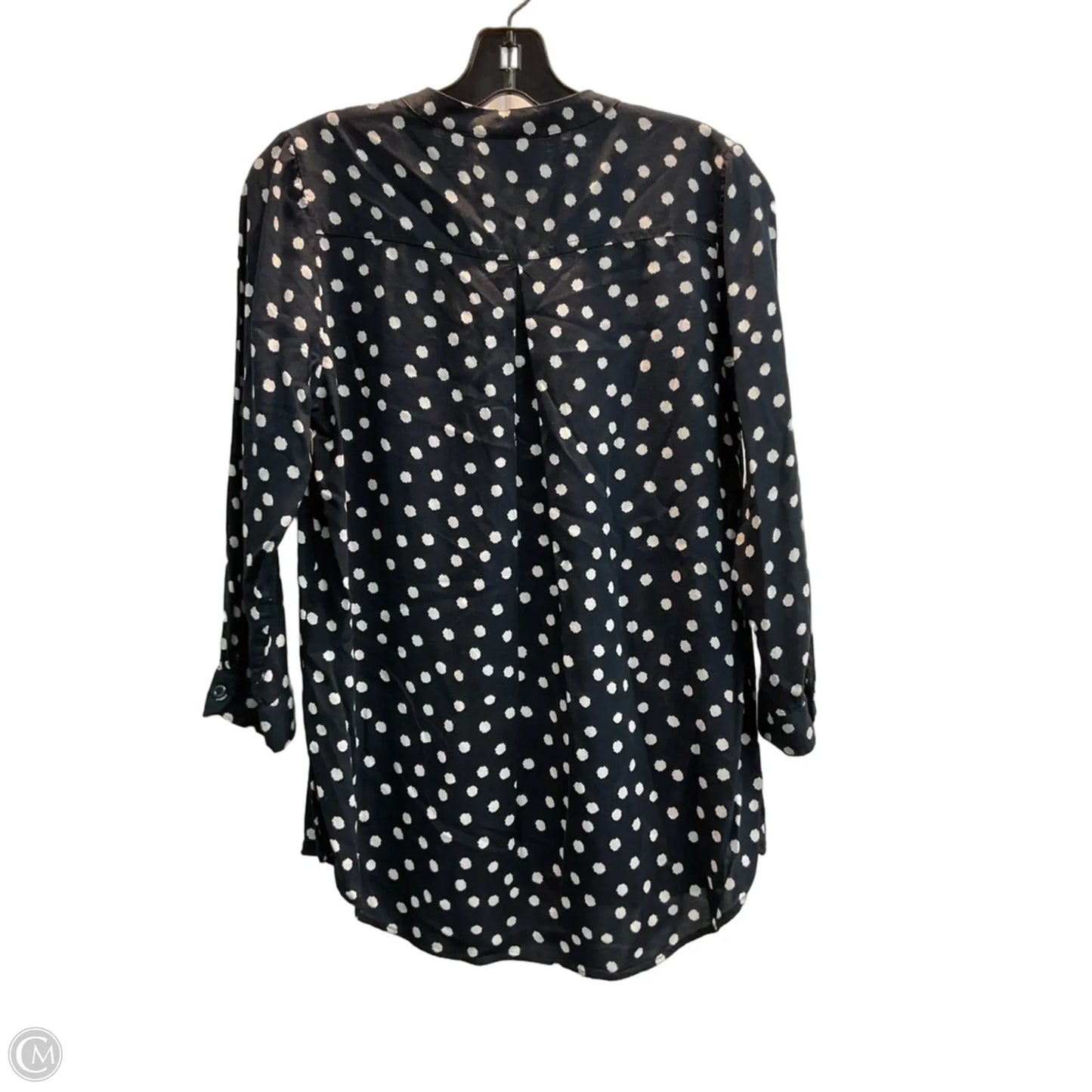 Top Long Sleeve By Maeve In Polkadot Pattern, Size: M