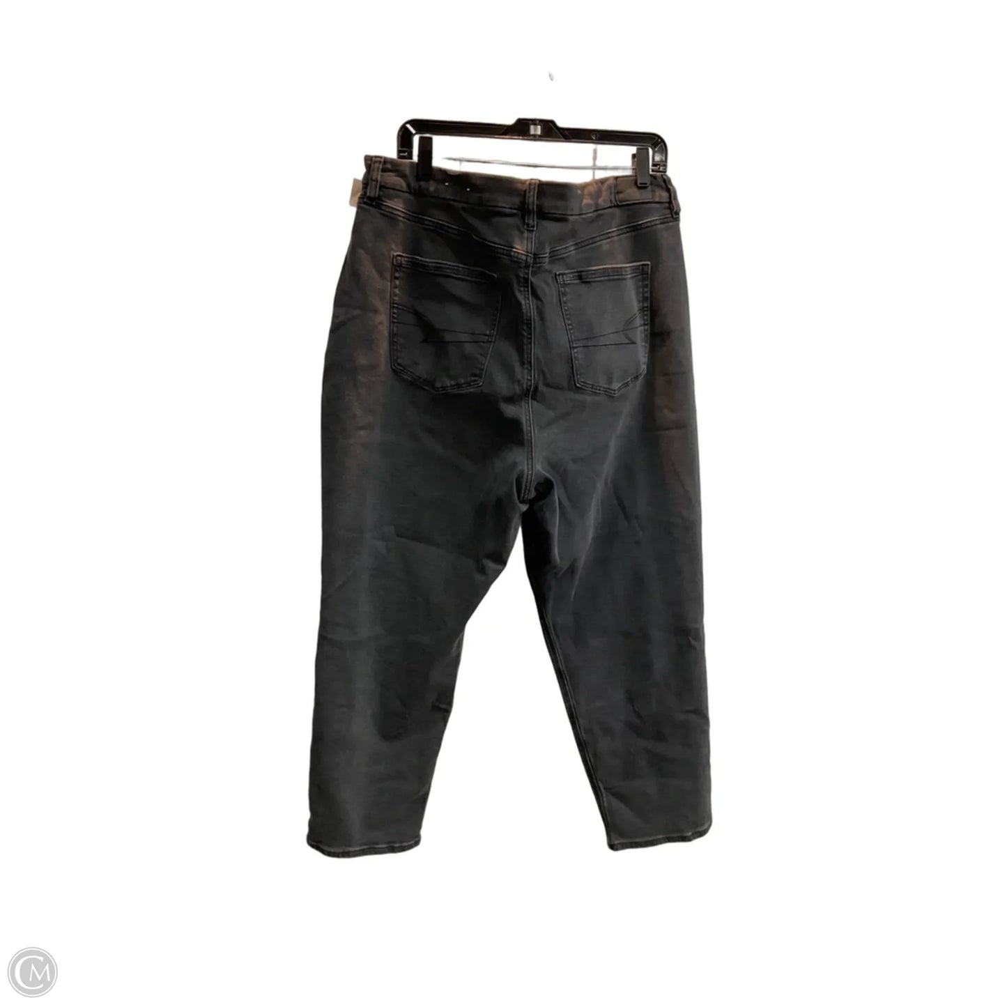 Jeans Boyfriend By American Eagle In Black, Size: 20