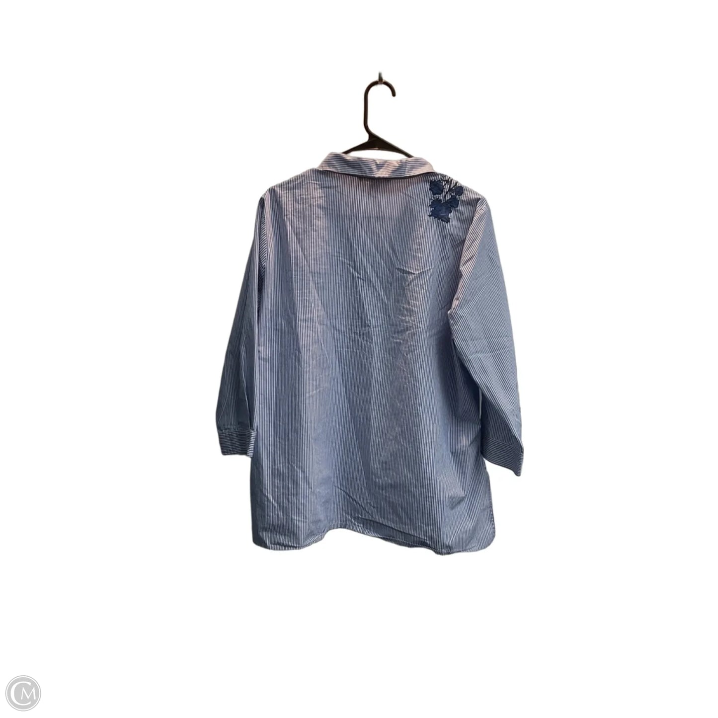 Top Long Sleeve By Zac And Rachel In Striped Pattern, Size: Xl