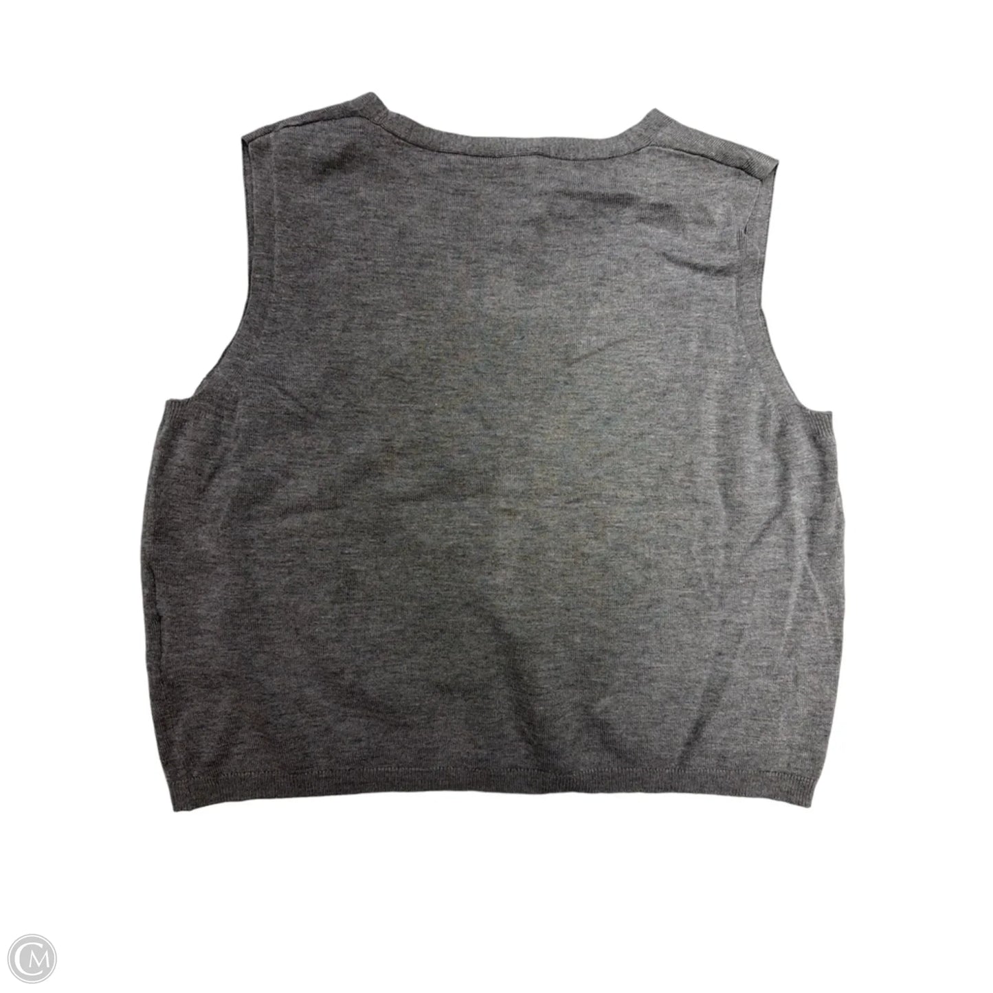 Top Sleeveless By Divided In Grey, Size: S