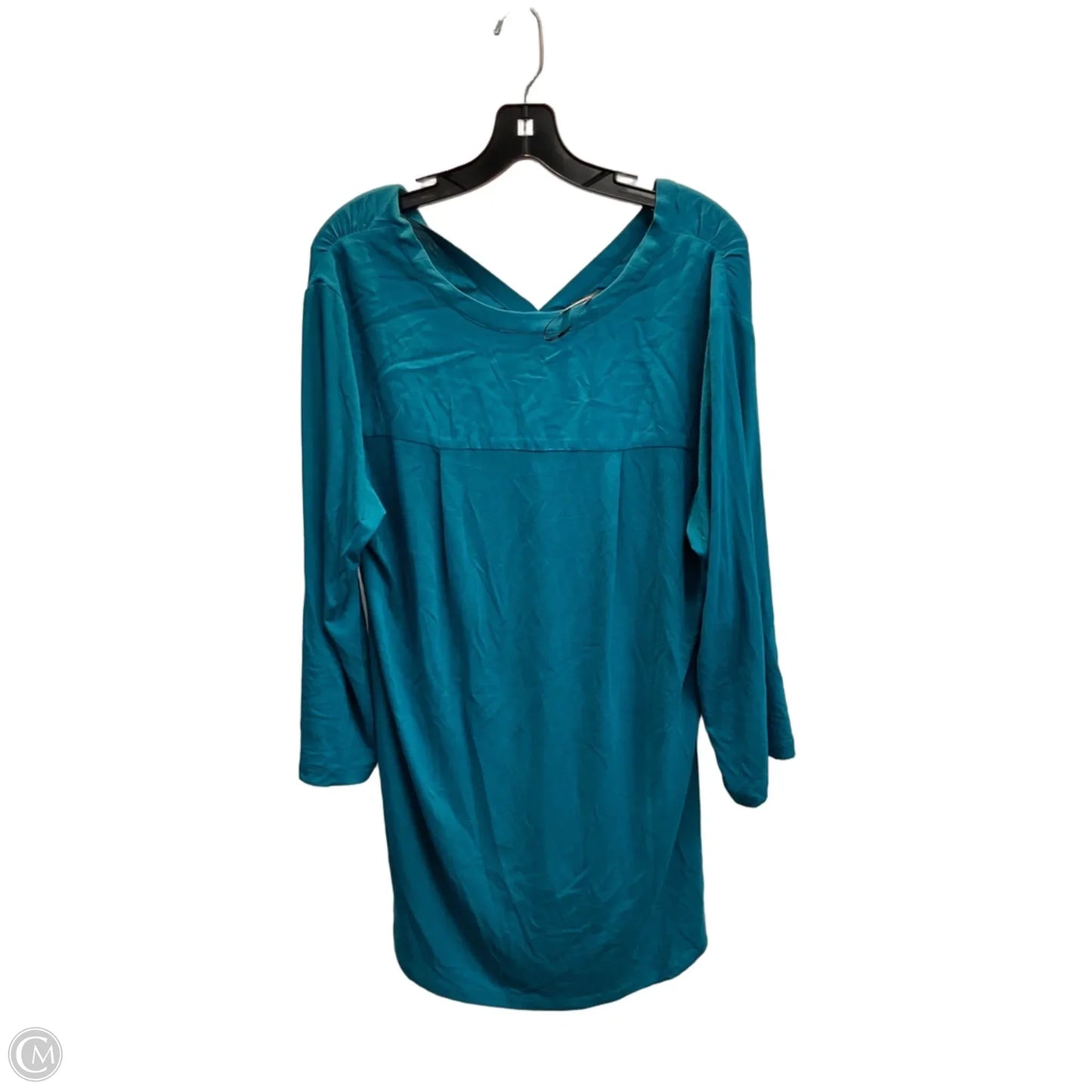 Top Long Sleeve By Pleione In Blue, Size: L