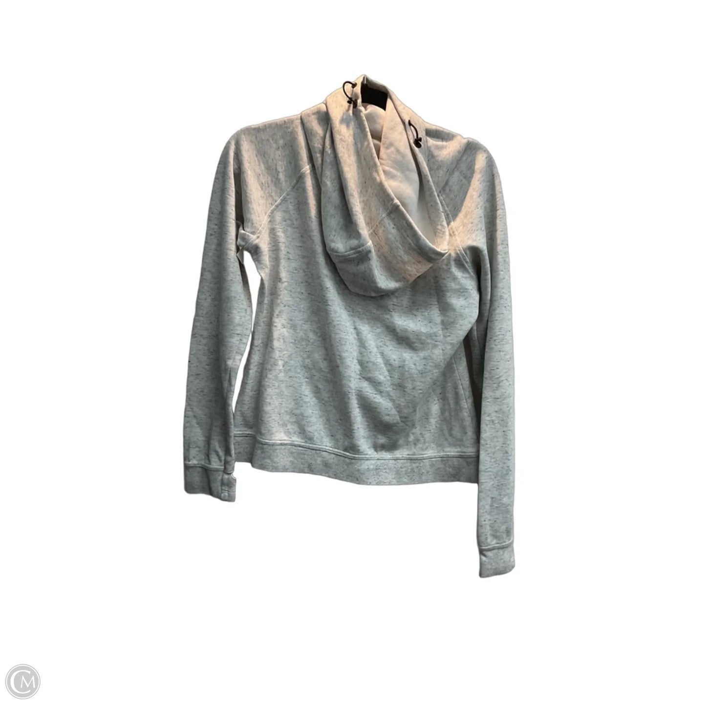 Athletic Sweatshirt Hoodie By Nike Apparel In Grey, Size: M