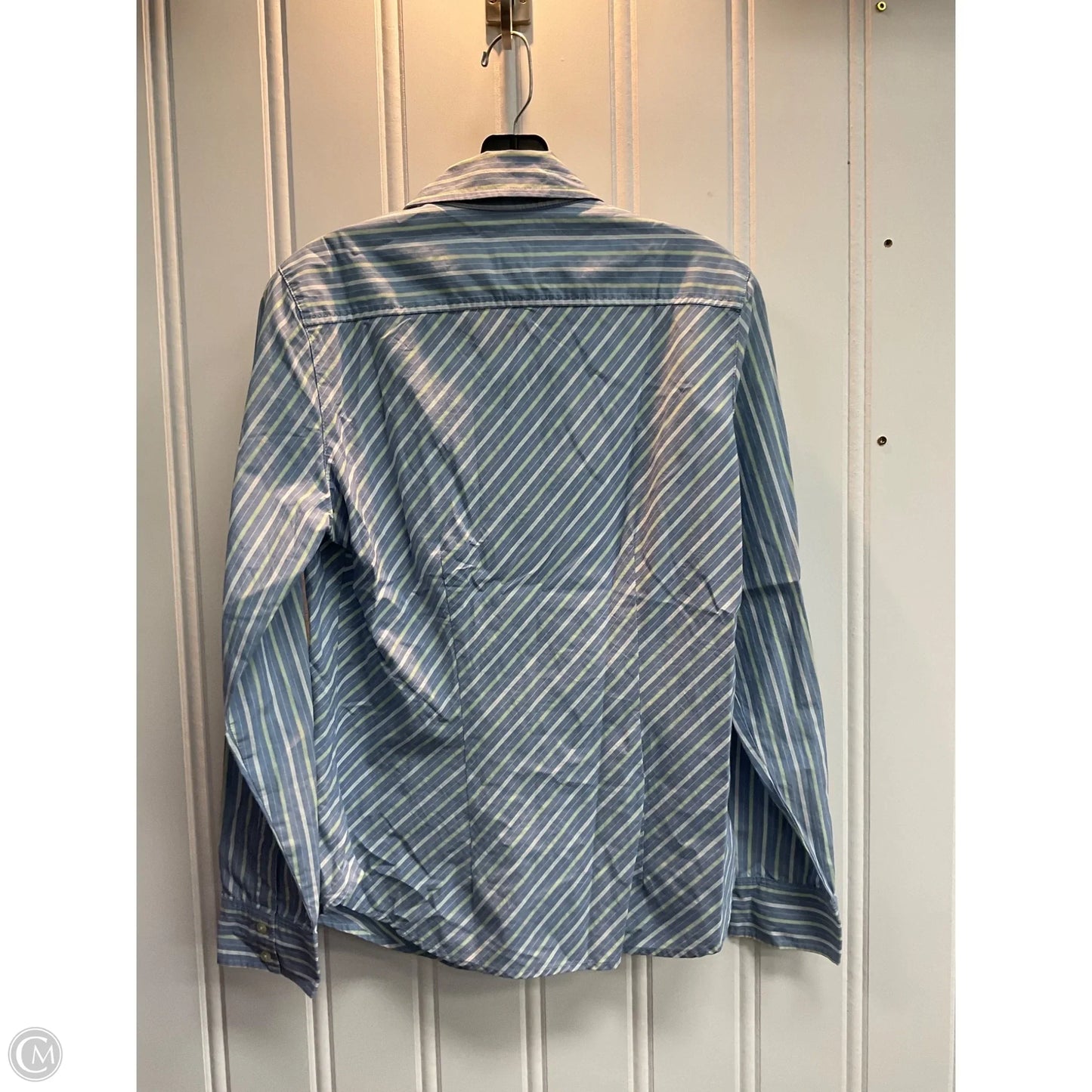 Top Long Sleeve By Gap In Striped Pattern, Size: M