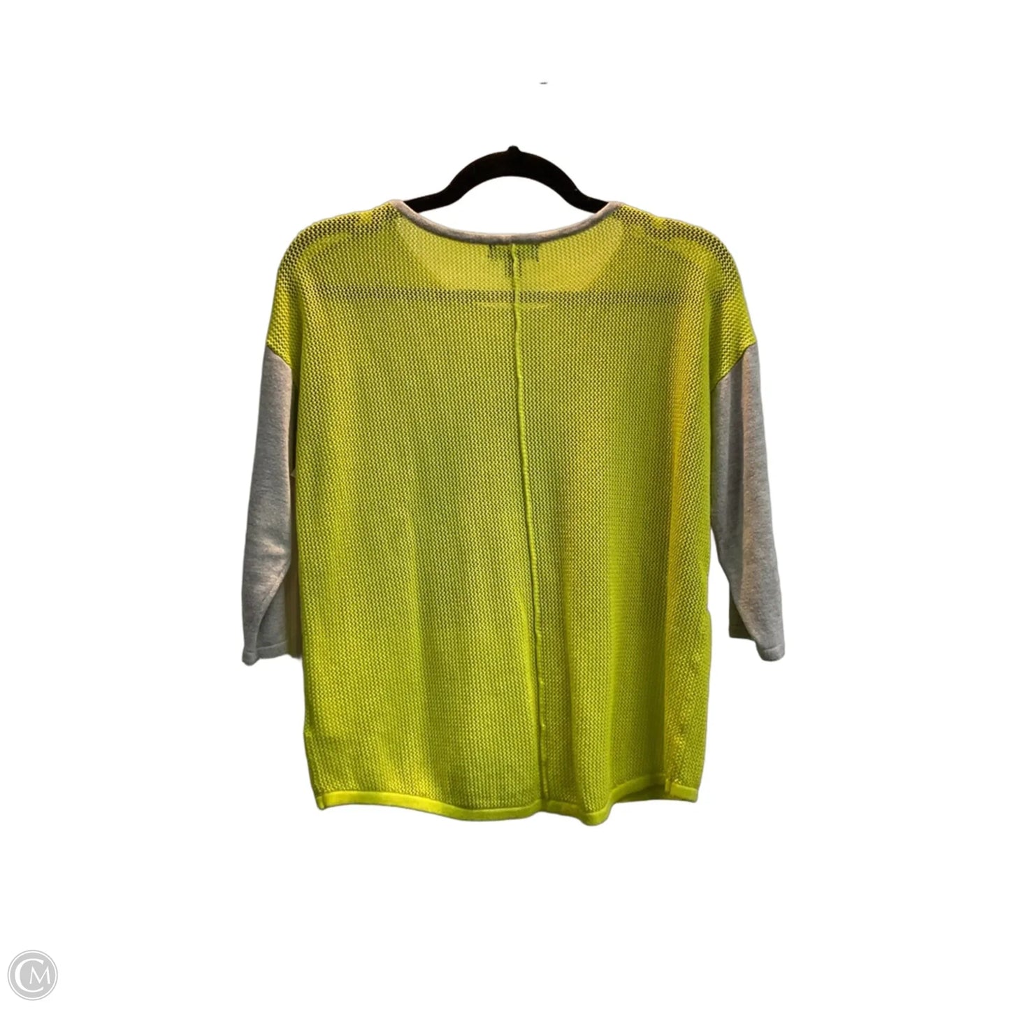 Top Long Sleeve By Ana In Grey & Yellow, Size: Mp