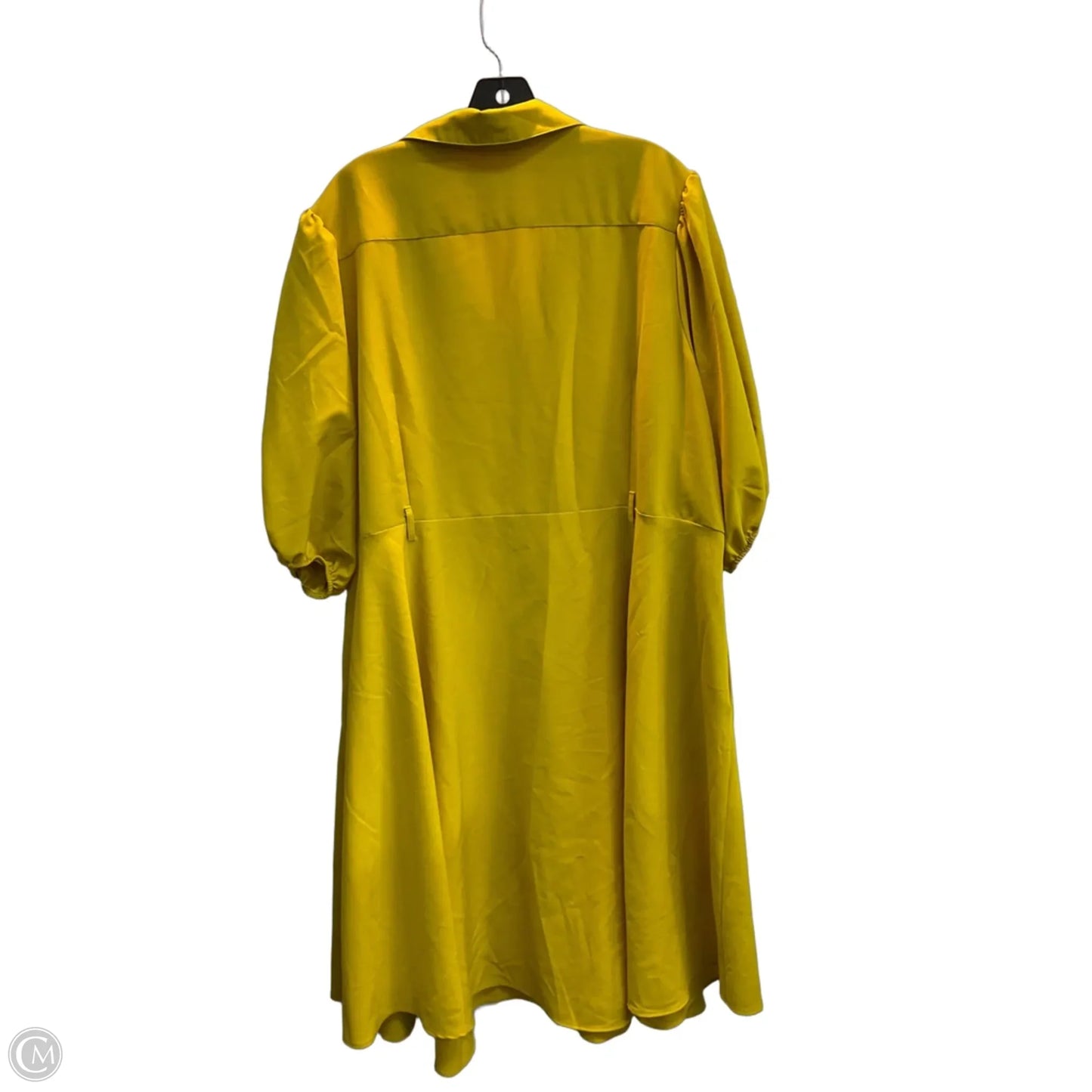 Dress Casual Midi By Sharagano In Yellow, Size: 3x