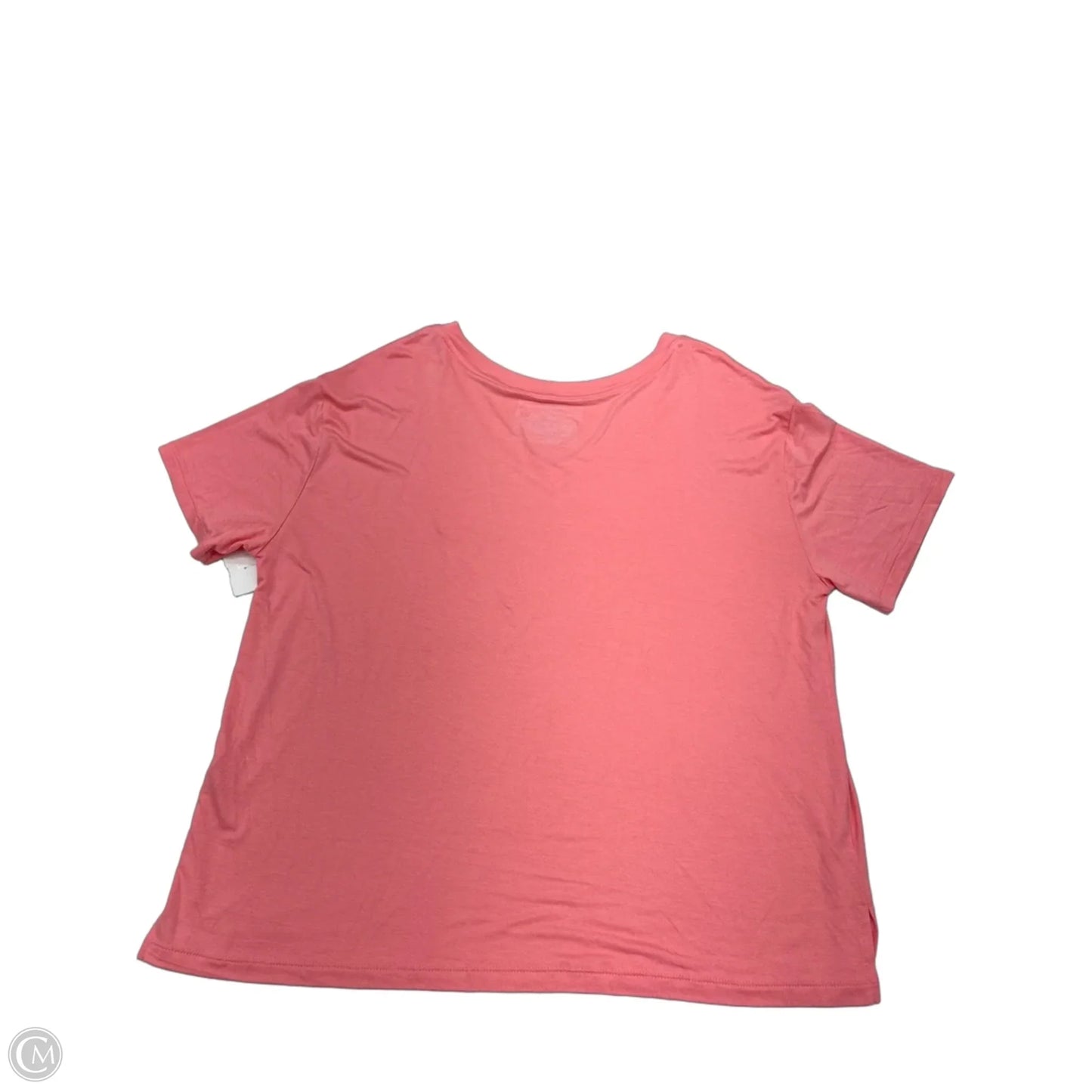 Top Short Sleeve Basic By Joyspun In Pink, Size: Xl