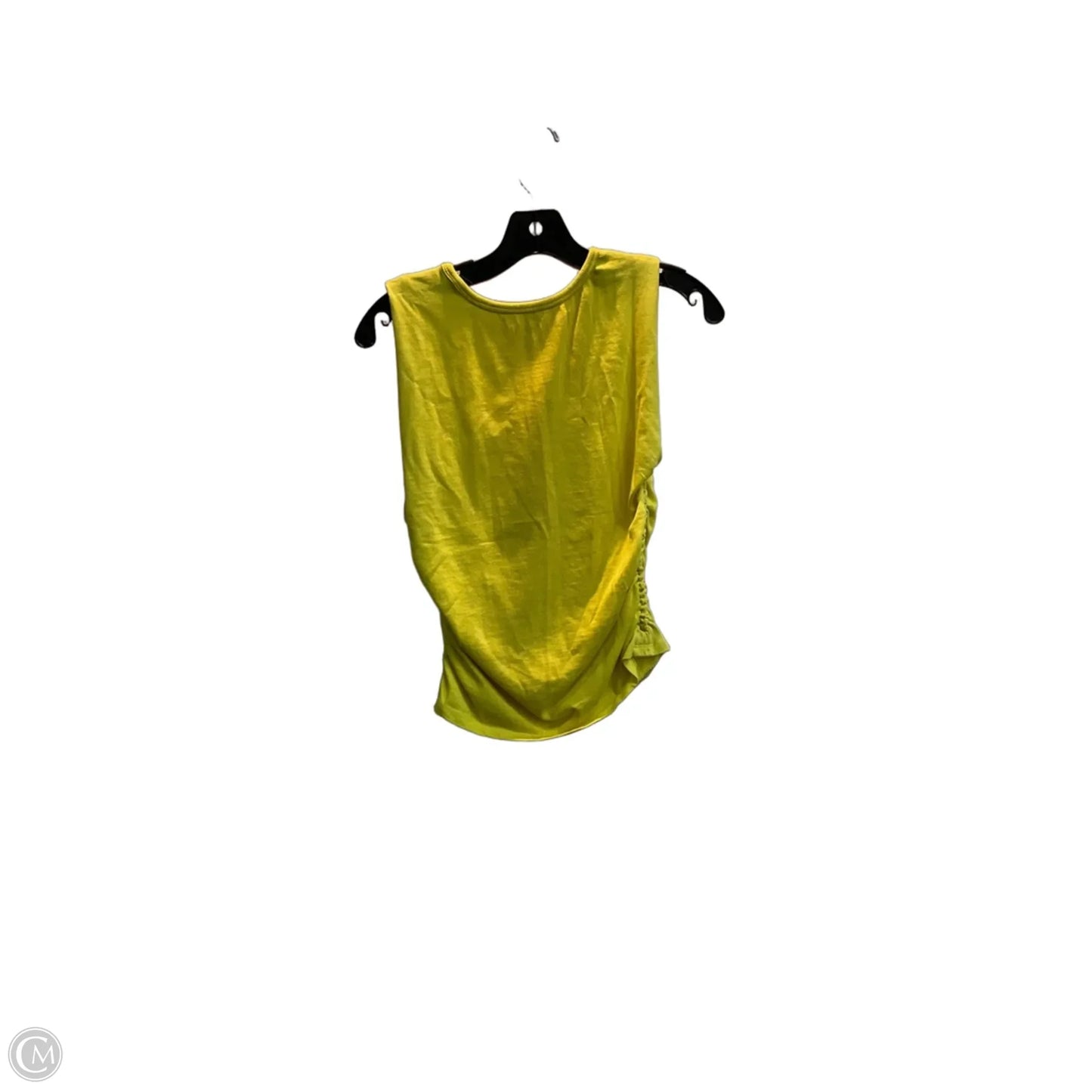 Top Sleeveless By Loft In Yellow, Size: S