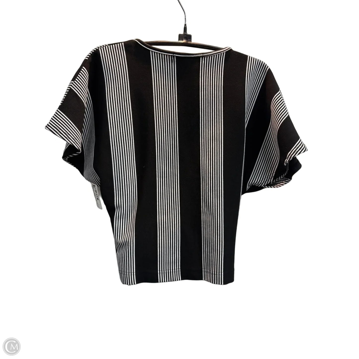 Blouse Short Sleeve By Bishop + Young In Striped Pattern, Size: S