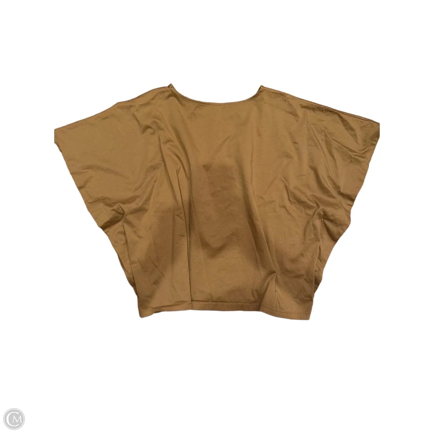 Top Short Sleeve Basic By Uniqlo In Brown, Size: Xl