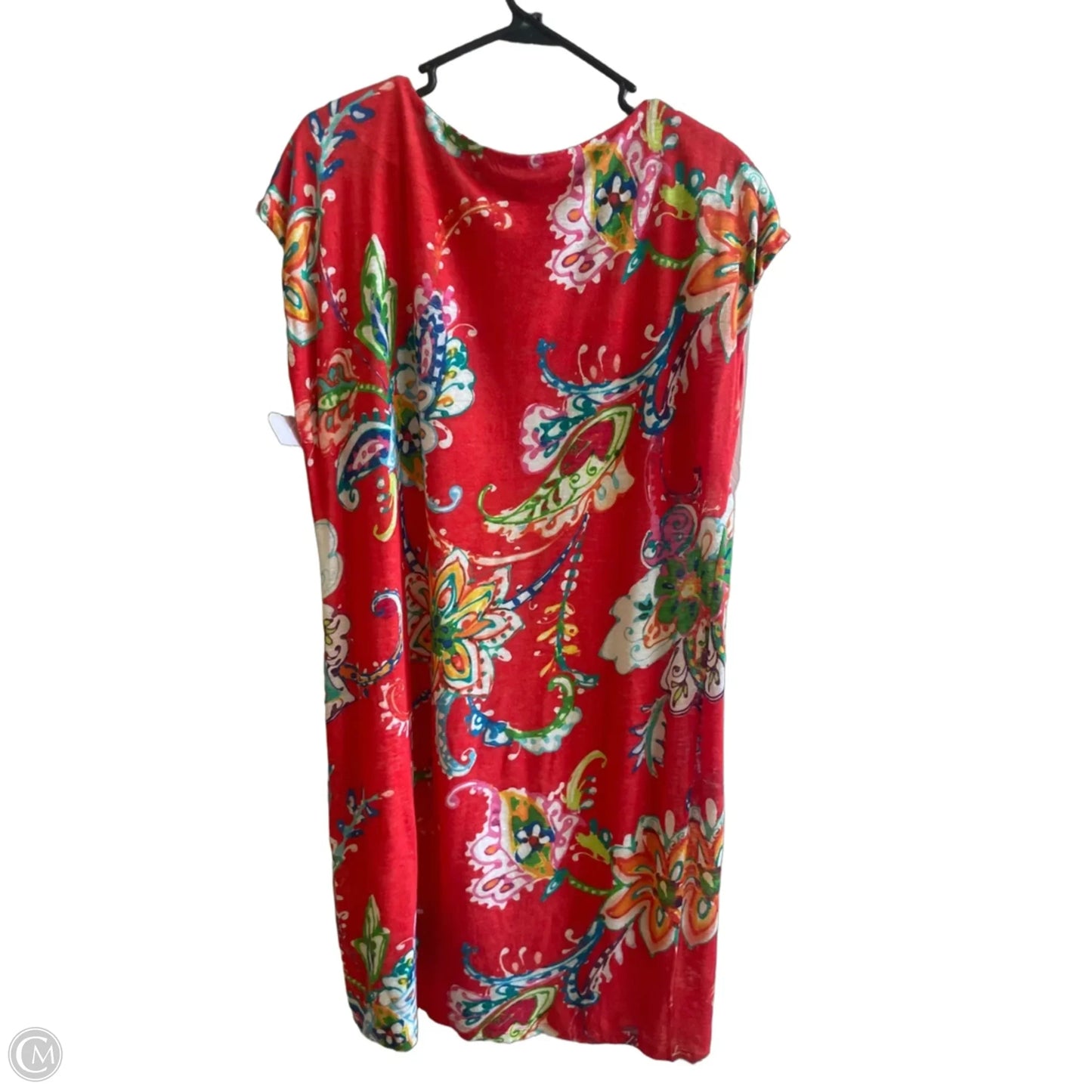 Dress Casual Midi By Lauren By Ralph Lauren In Floral Print, Size: L