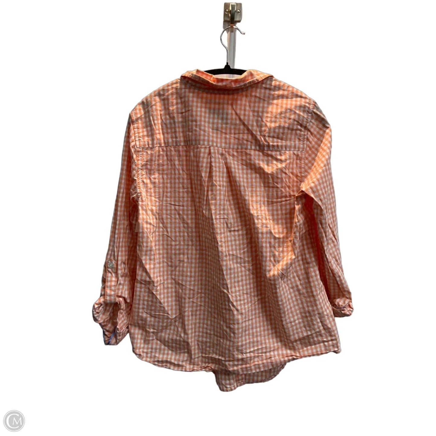 Top Long Sleeve By Charter Club In Orange, Size: M