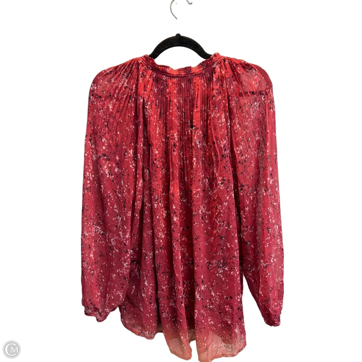 Top Long Sleeve By Simply Vera In Red, Size: Xxl