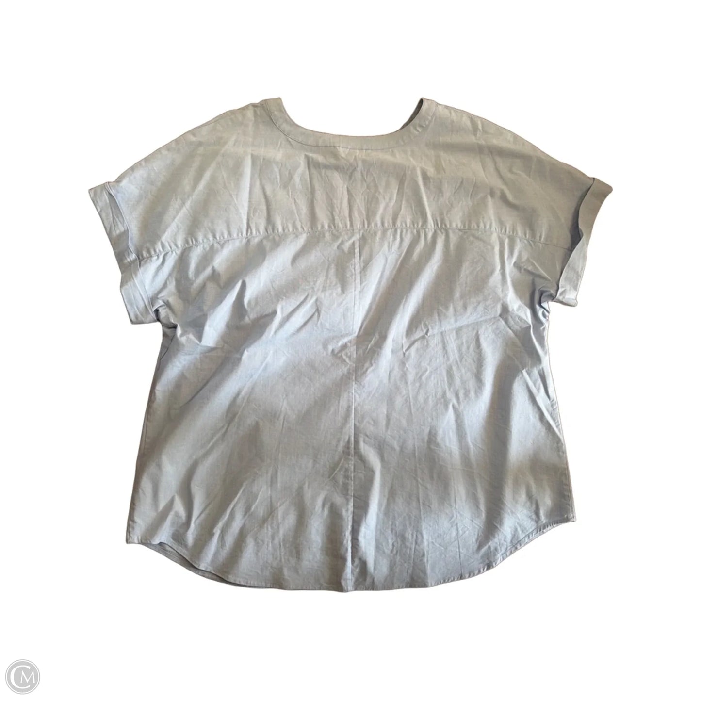 Top Short Sleeve By Talbots In Blue, Size: 2x