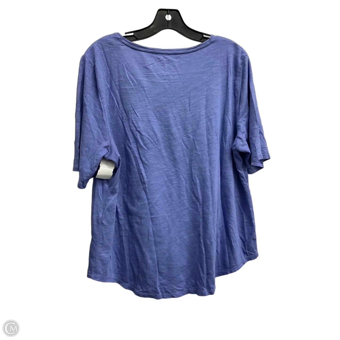 Top Short Sleeve Basic By Chicos In Blue, Size: L