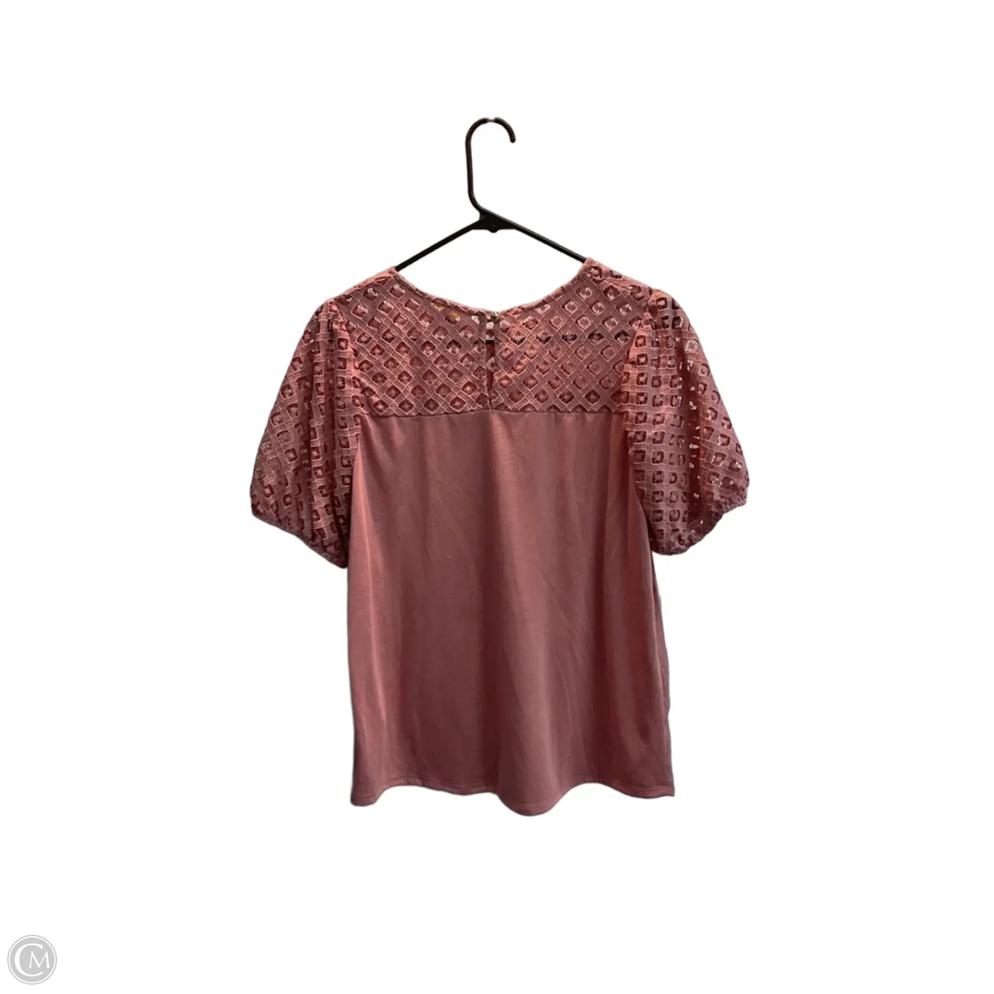 Top Short Sleeve By Clothes Mentor In Pink, Size: M
