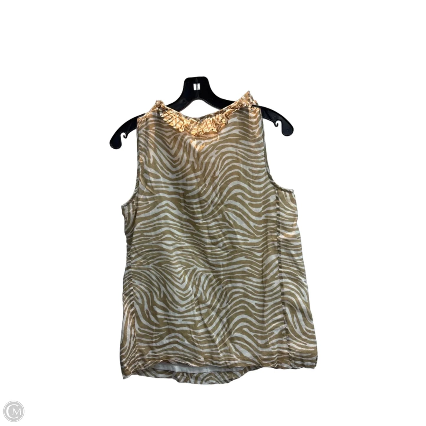 Top Sleeveless By Talbots In Zebra Print, Size: S