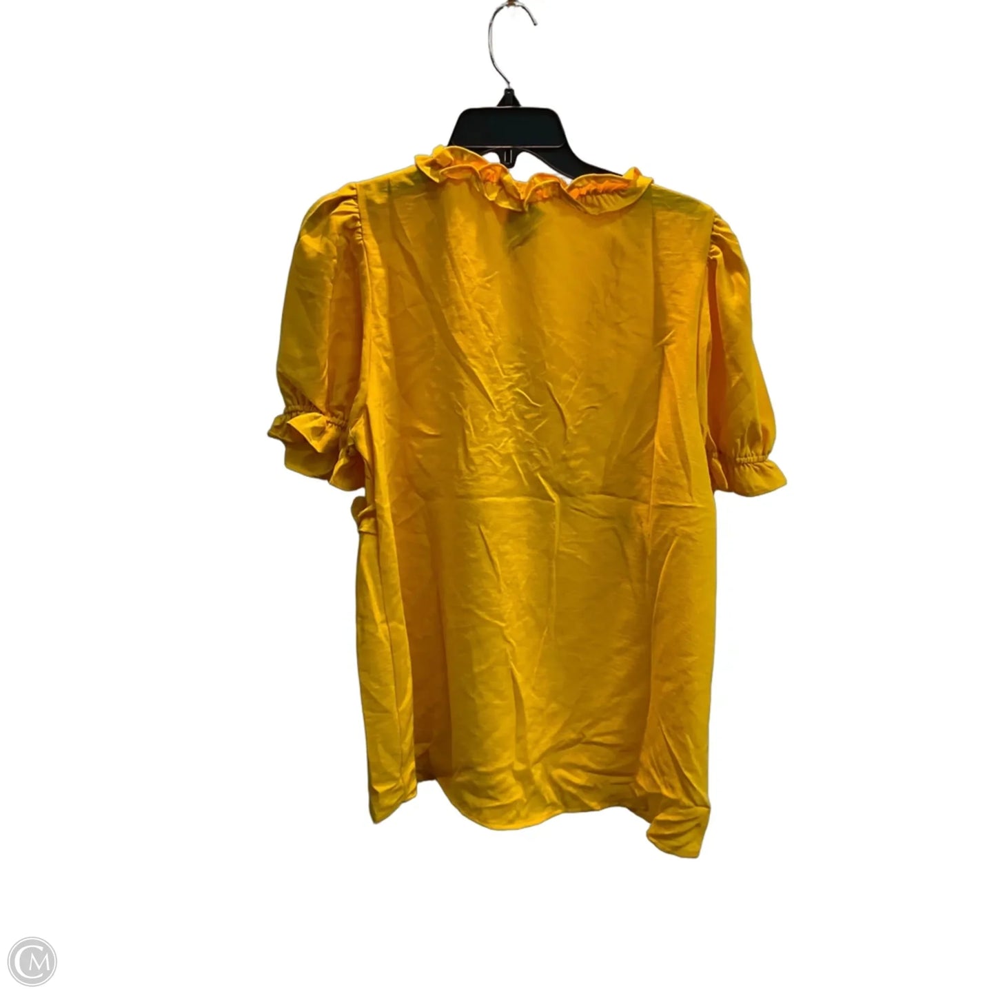 Top Short Sleeve By Clothes Mentor In Yellow, Size: Xl