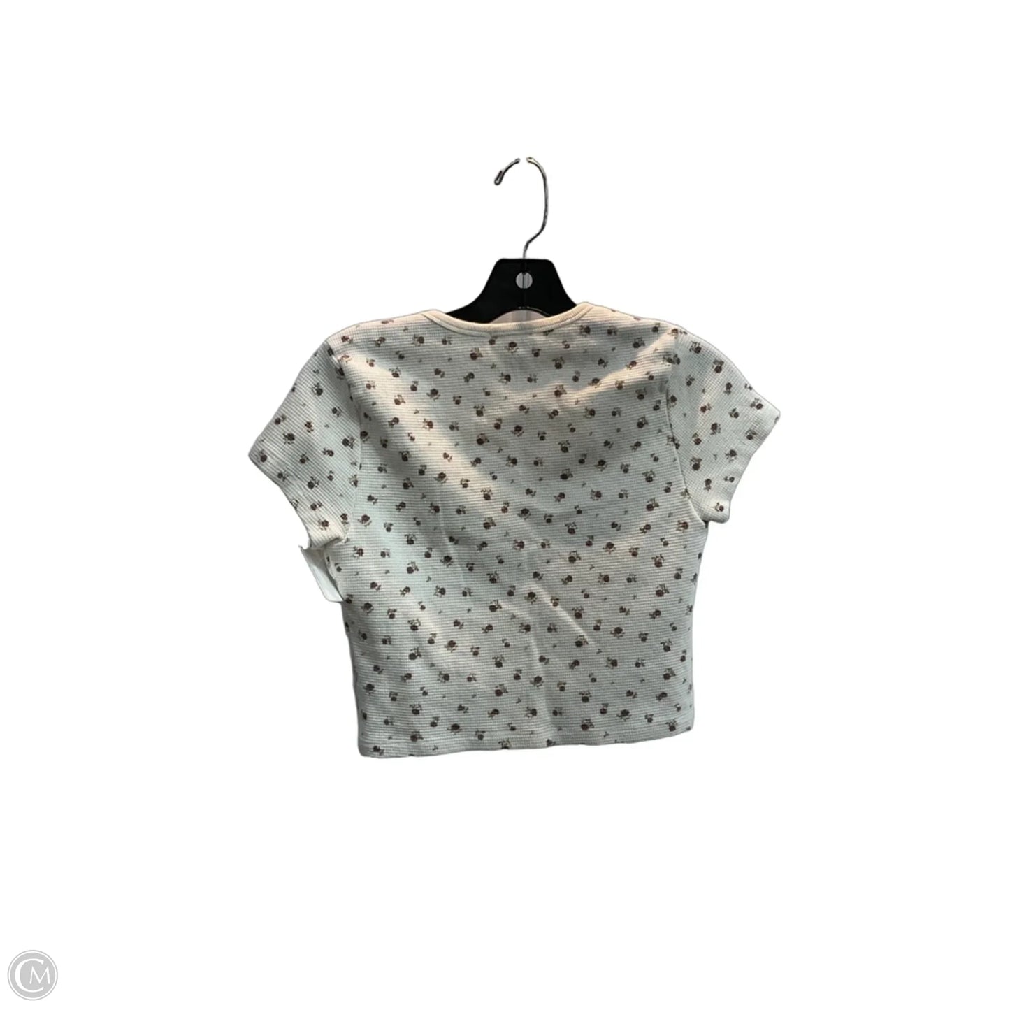 Top Short Sleeve By Kirious In Floral Print, Size: L