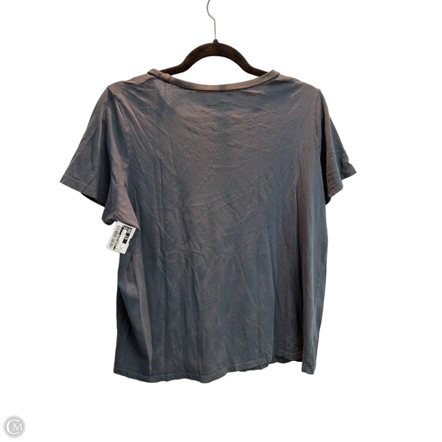 Top Short Sleeve Basic By Clothes Mentor In Grey, Size: Xl