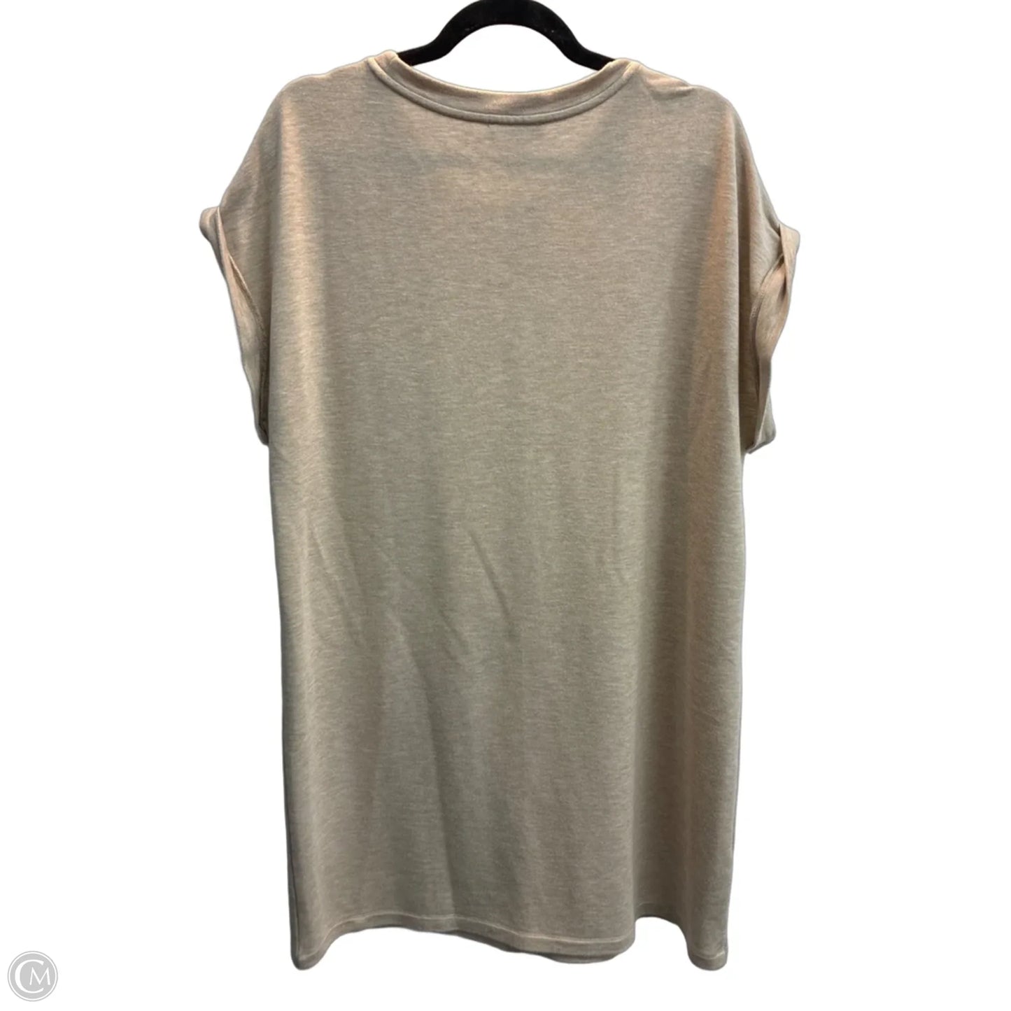 Dress Casual Midi By Calvin Klein In Tan, Size: L