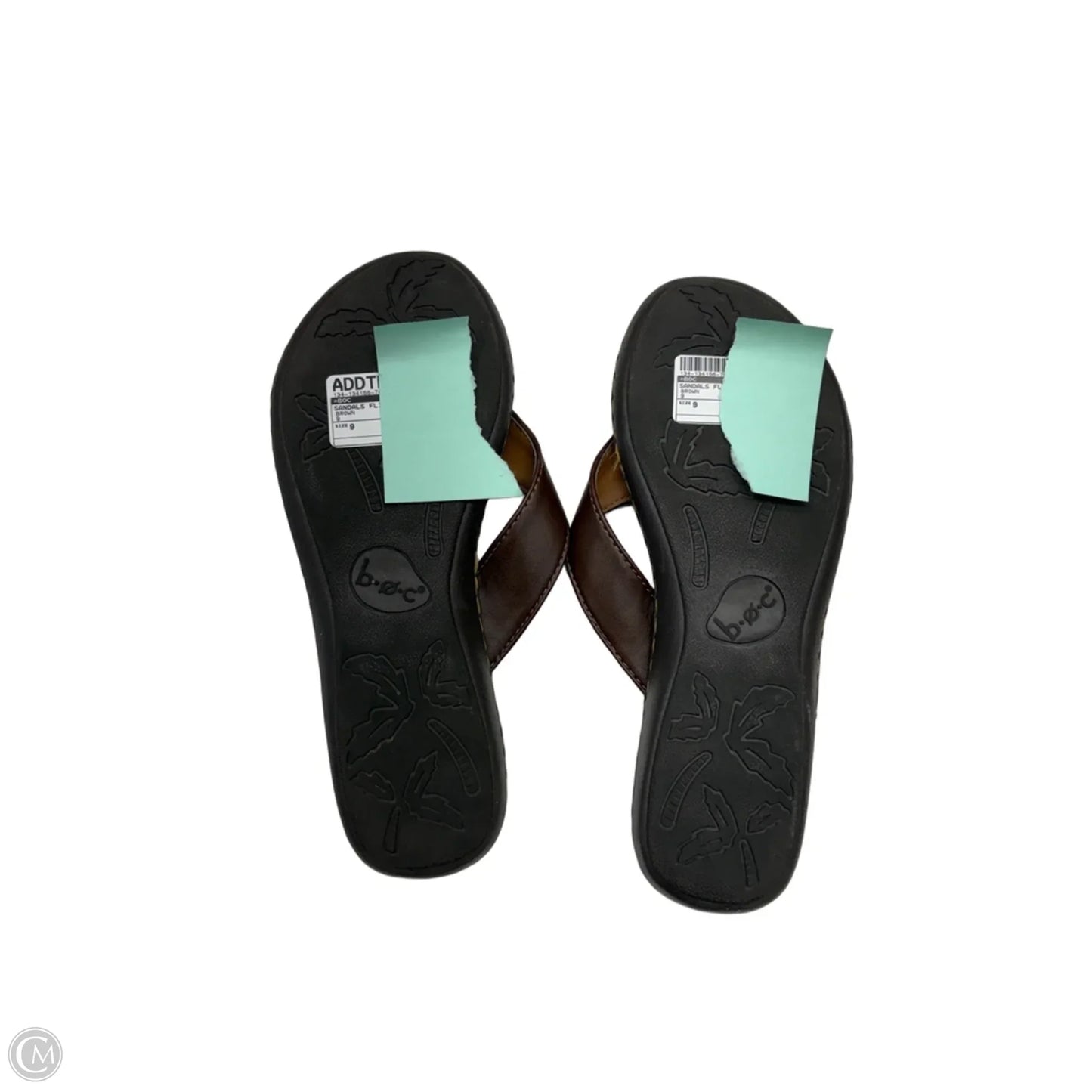 Sandals Flip Flops By Boc In Brown, Size: 9