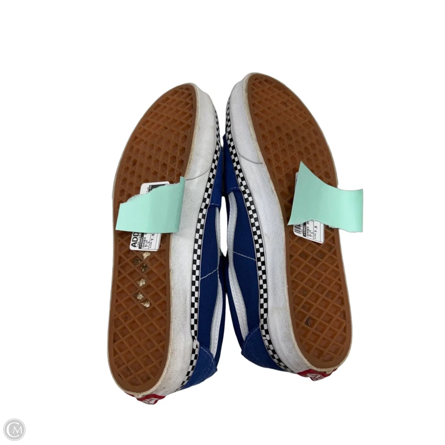Shoes Sneakers By Vans In Blue, Size: 7.5