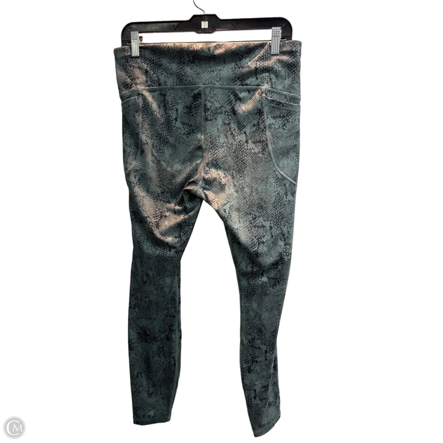 Athletic Leggings By Avia In Blue, Size: L