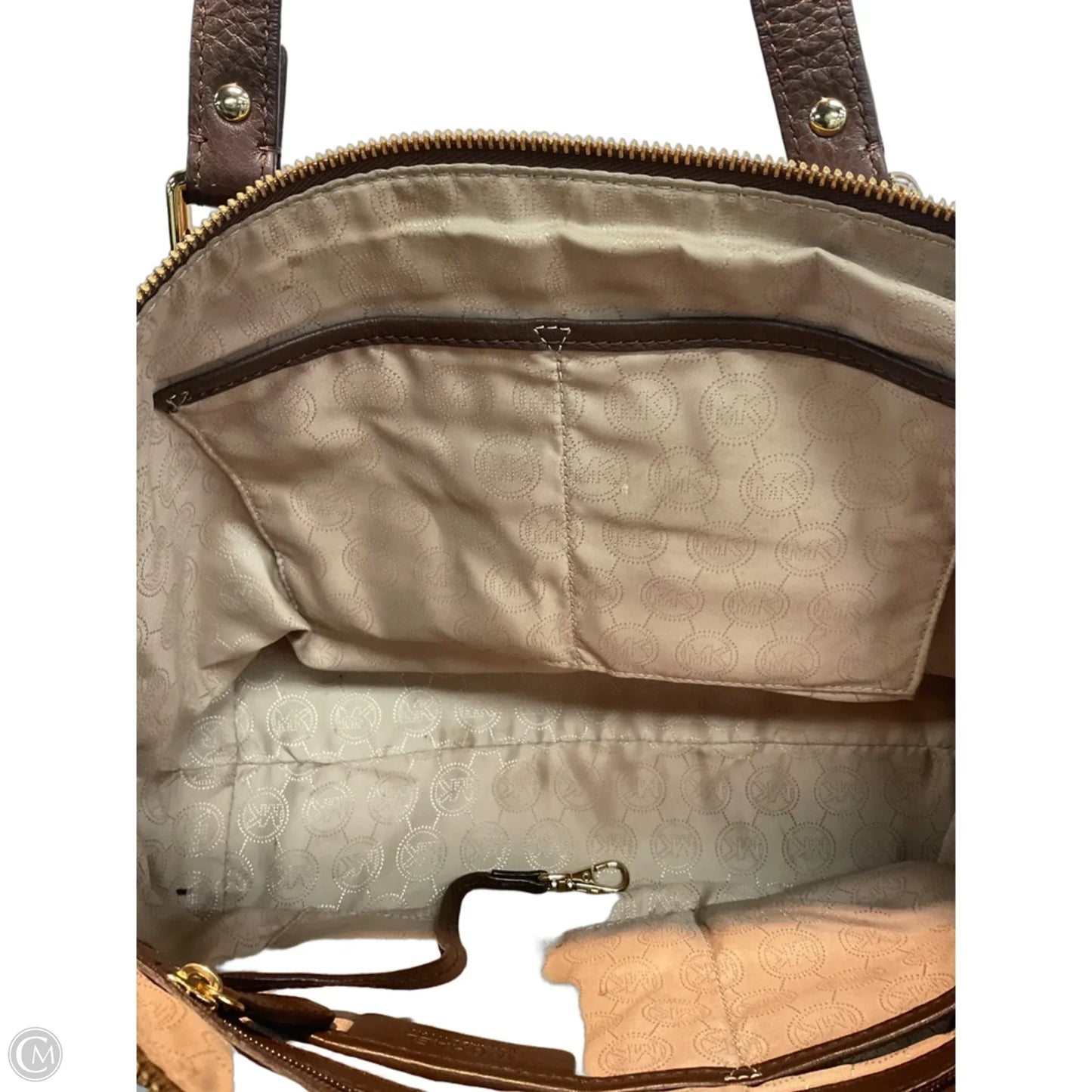 Handbag Leather By Michael By Michael Kors, Size: Medium