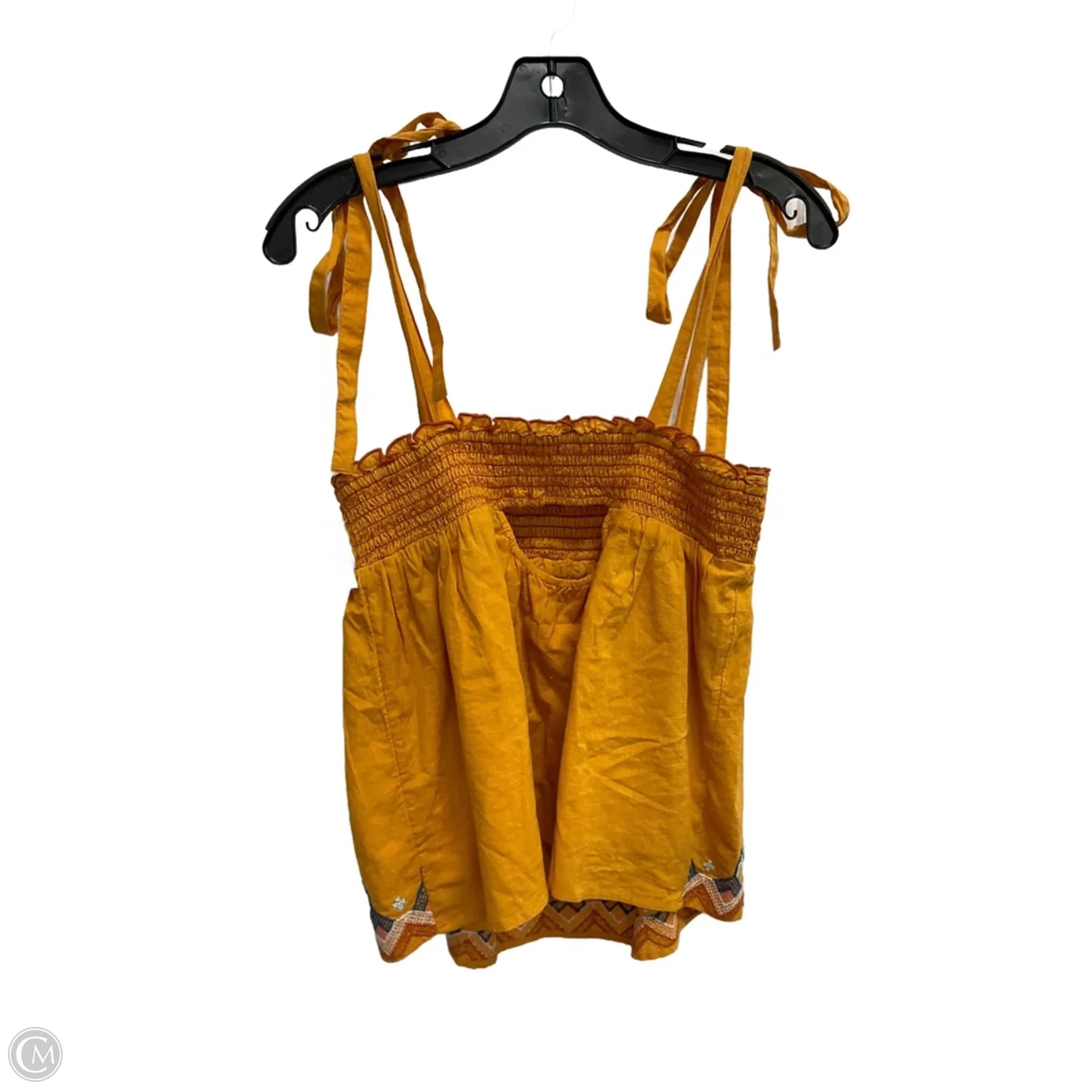 Top Sleeveless By Anthropologie In Yellow, Size: S