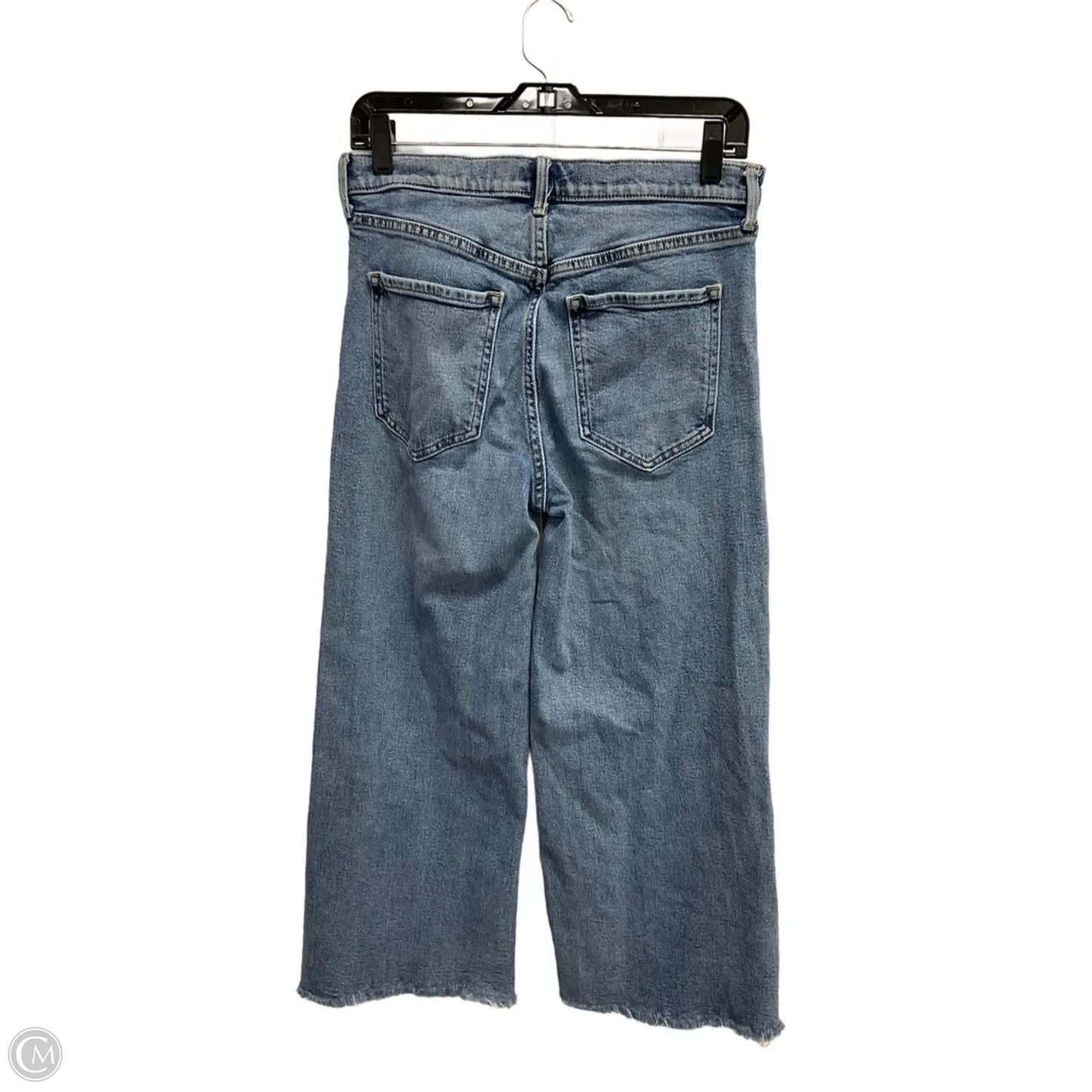 Jeans Wide Leg By Banana Republic In Blue Denim, Size: 4