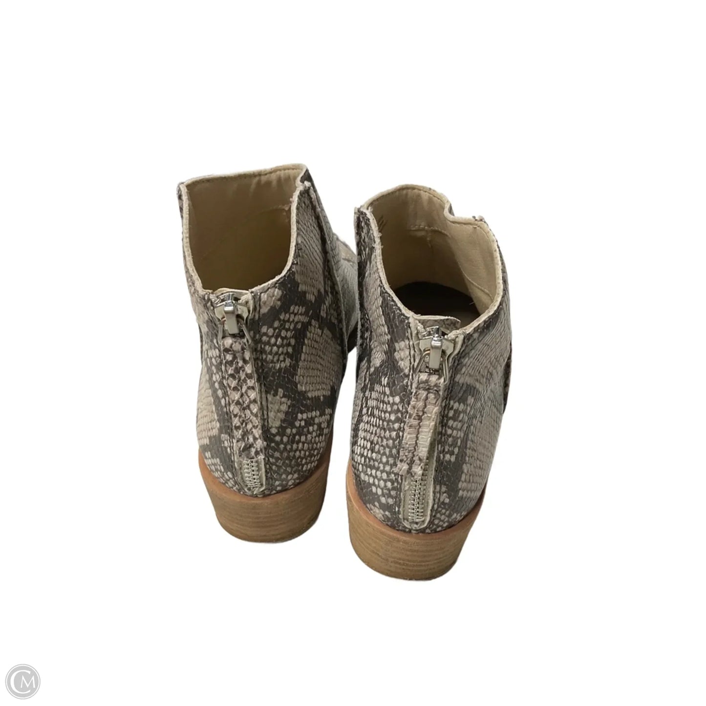 Boots Ankle Heels By Dolce Vita In Snakeskin Print, Size: 8.5