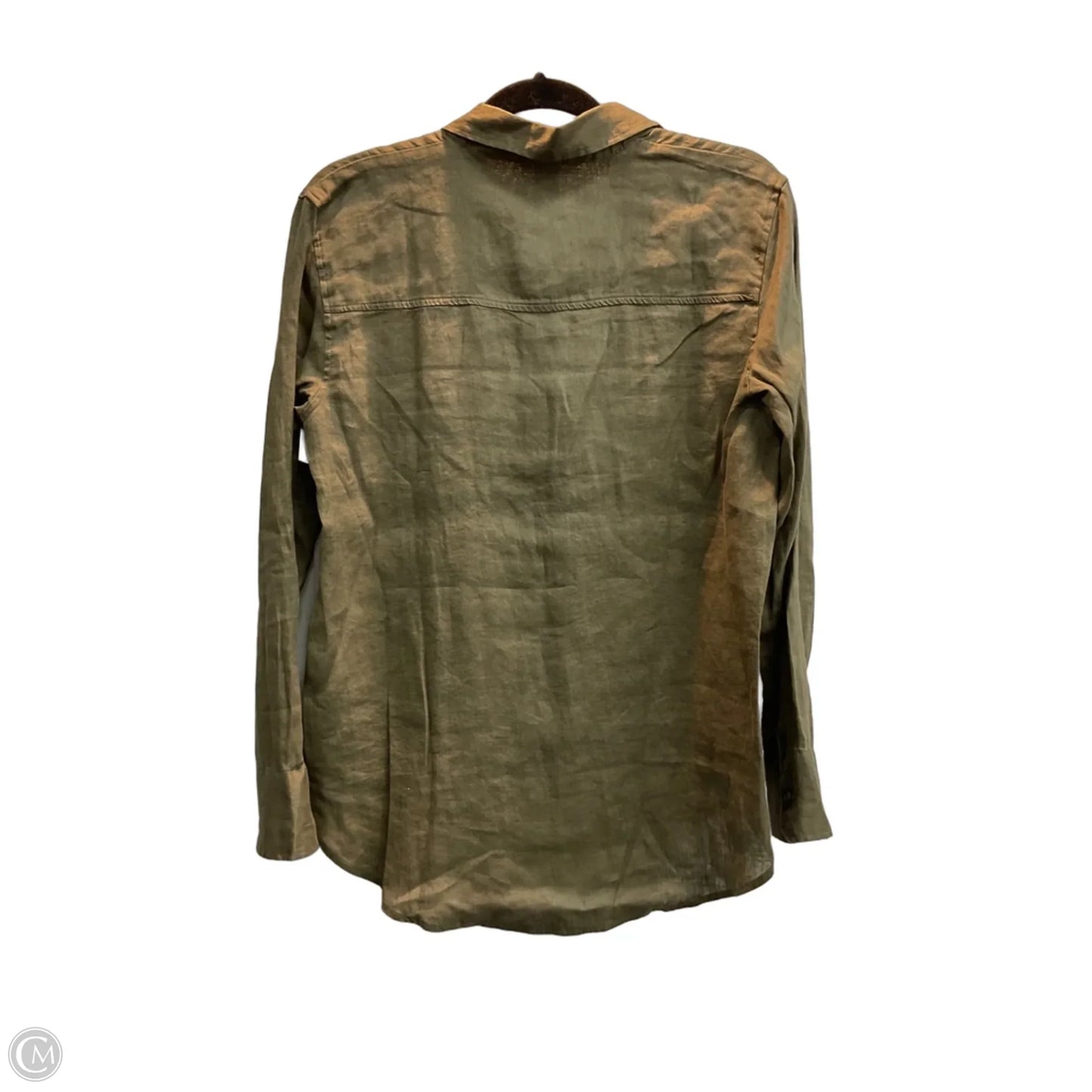 Top Long Sleeve By H&m In Brown, Size: S