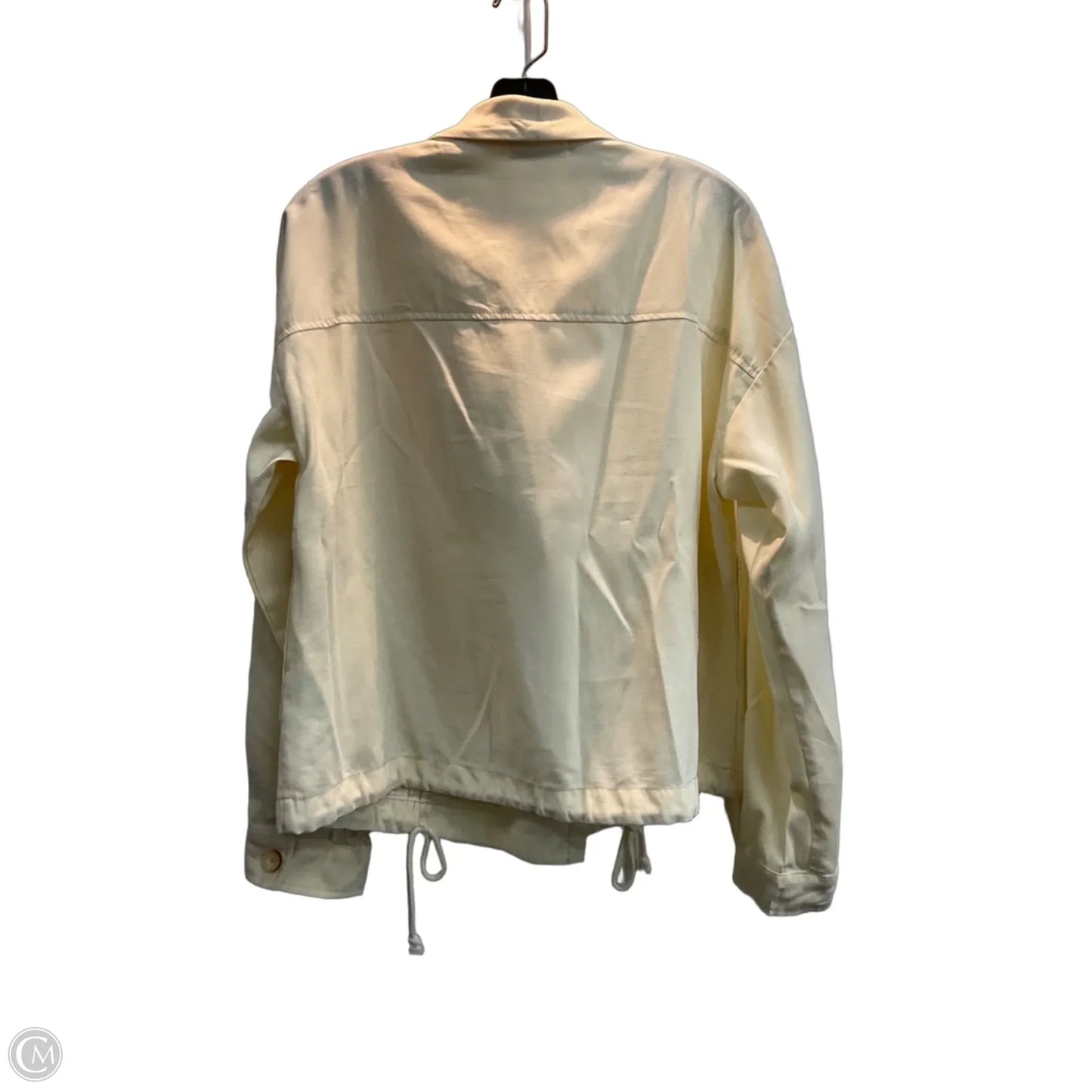 Blazer By Clothes Mentor In Cream, Size: M