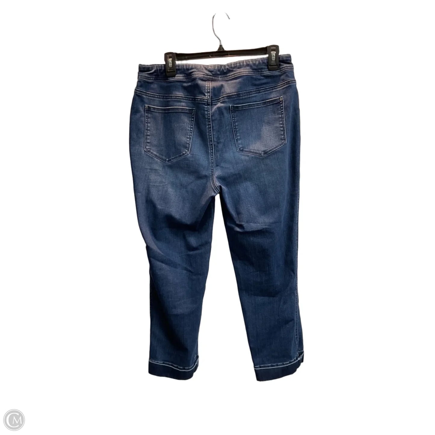 Jeans Straight By Chicos In Blue Denim, Size: 12