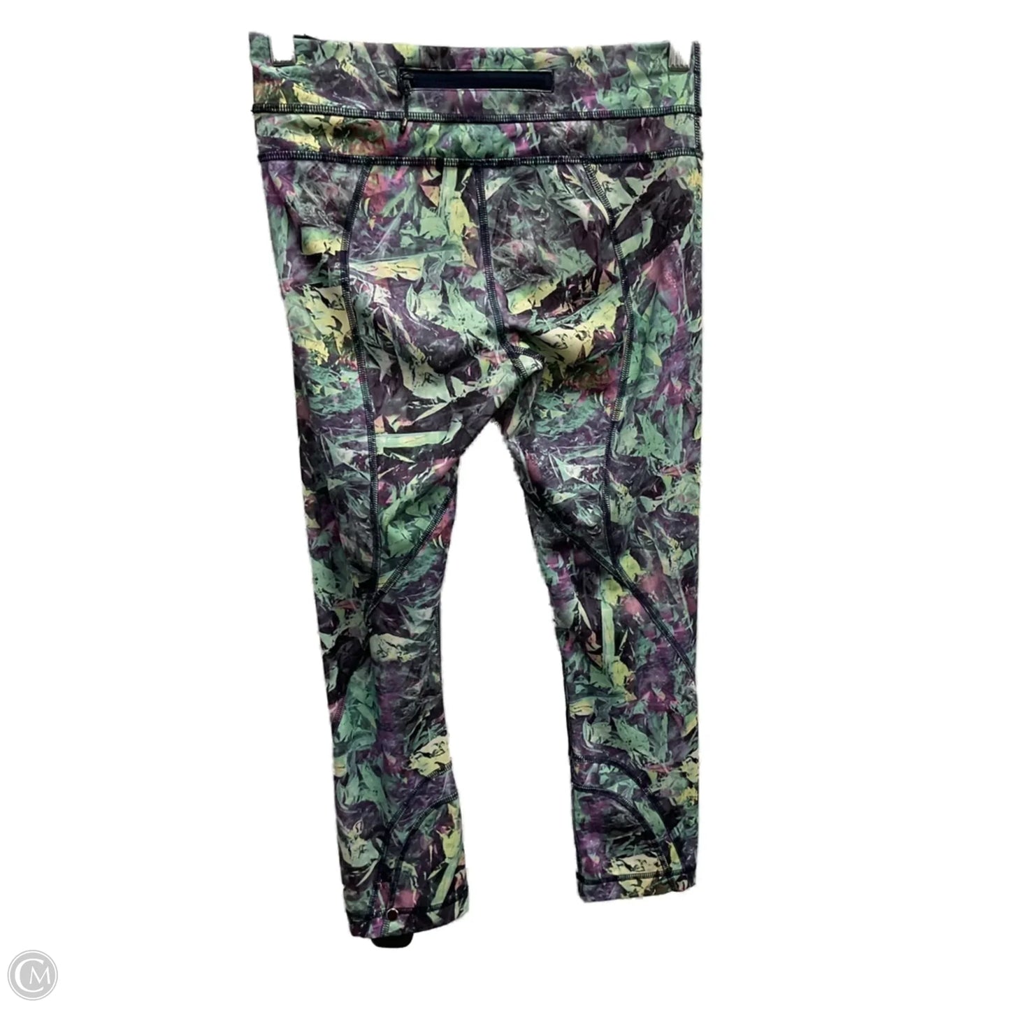 Athletic Leggings By Lululemon In Purple & Yellow, Size: S