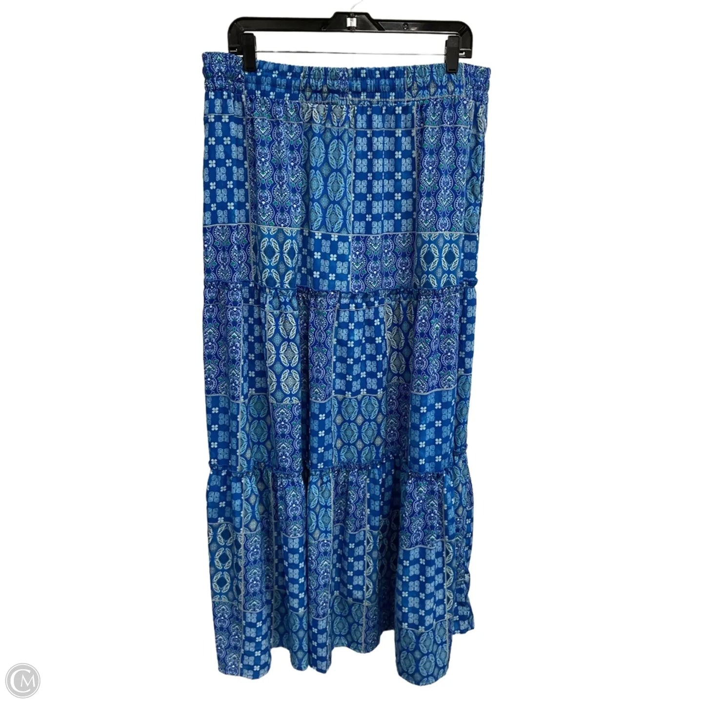 Skirt Midi By Clothes Mentor In Paisley Print, Size: 2x