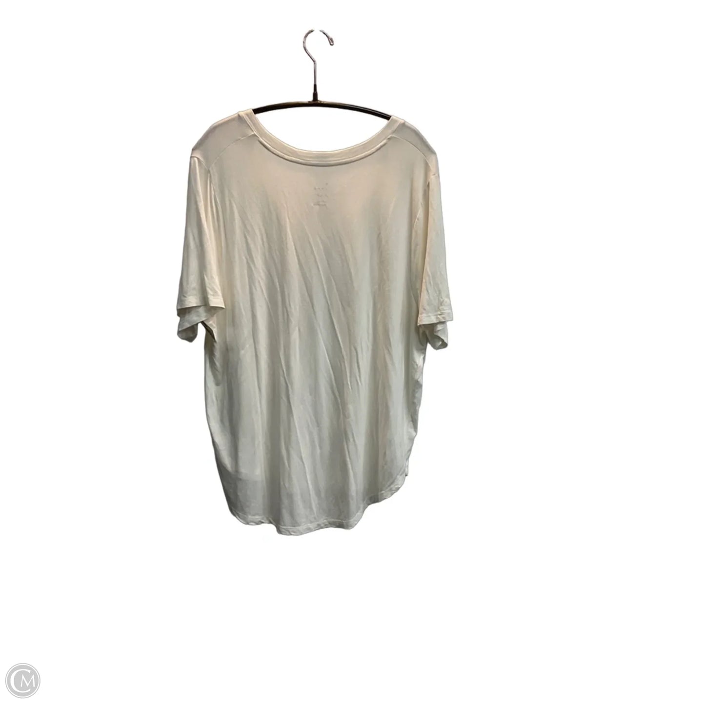 Top Short Sleeve Basic By A New Day In White, Size: Xl