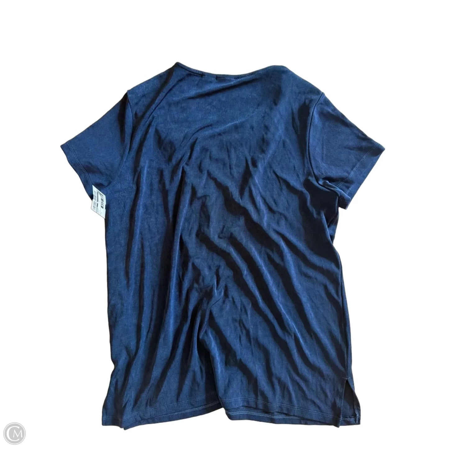 Top Short Sleeve By Chicos In Black, Size: L