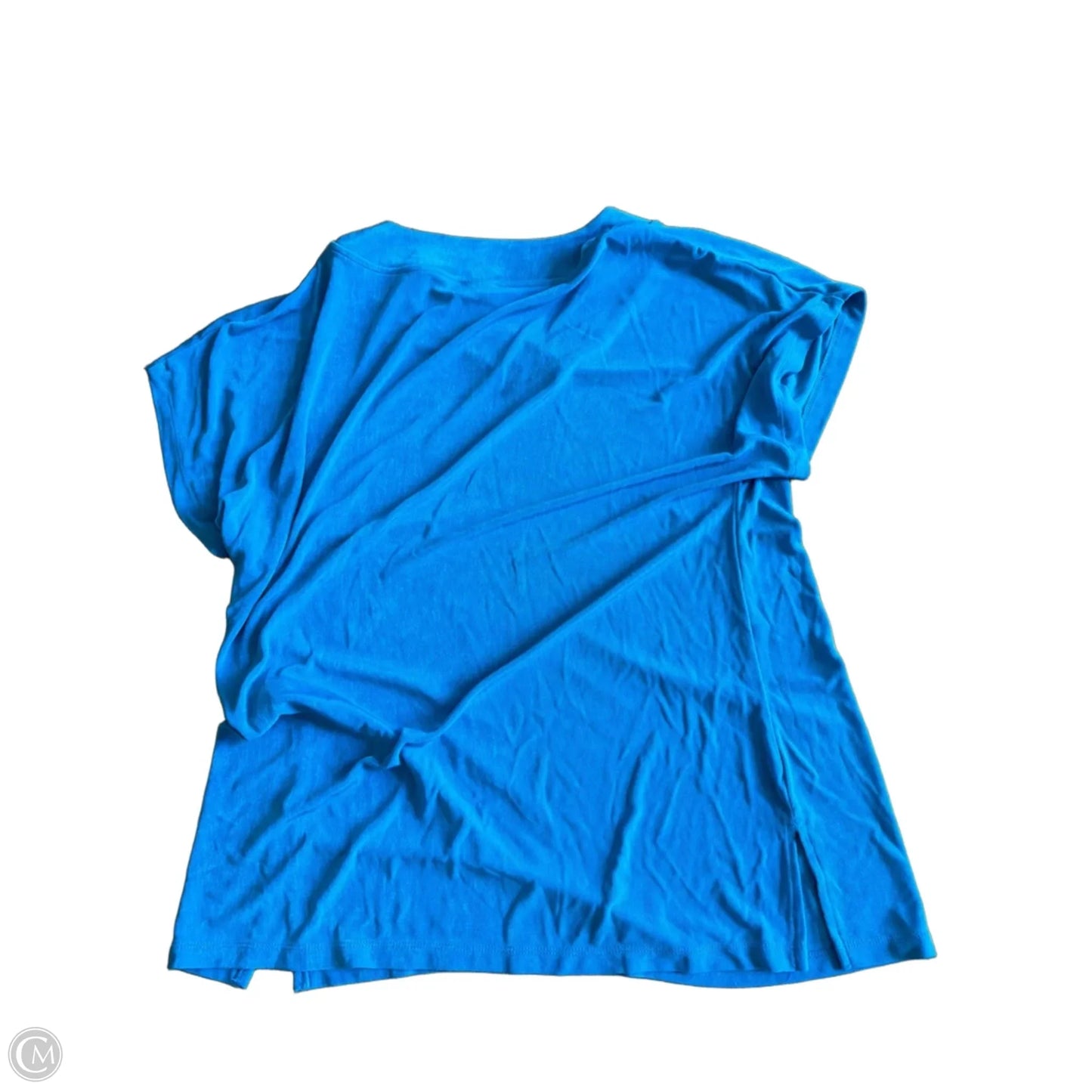 Top Short Sleeve By Chicos In Blue, Size: L