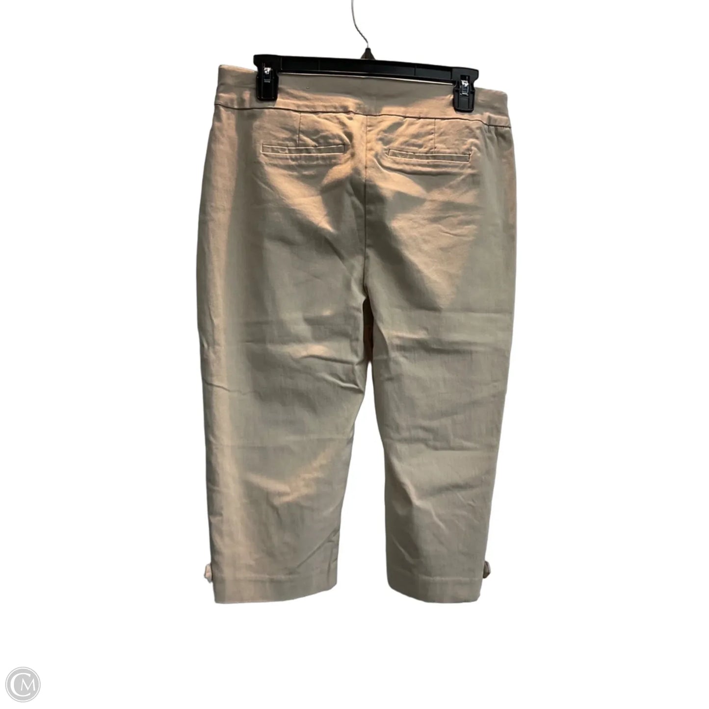 Capris By Chicos In Tan, Size: M