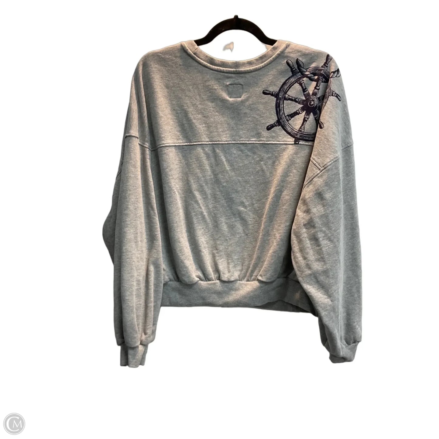 Sweatshirt Crewneck By Maeve In Grey, Size: Xlp