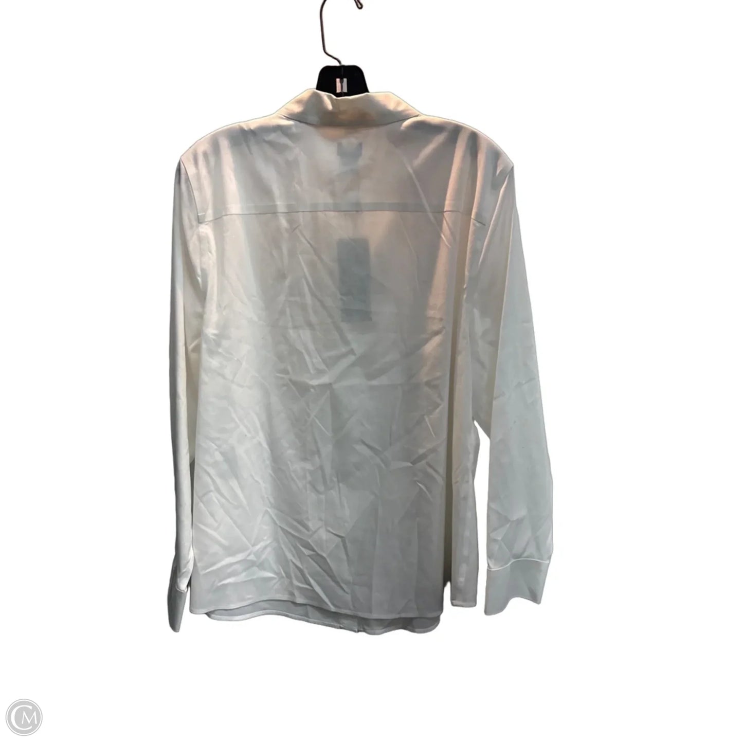 Blouse Long Sleeve By Chicos In White, Size: Xl
