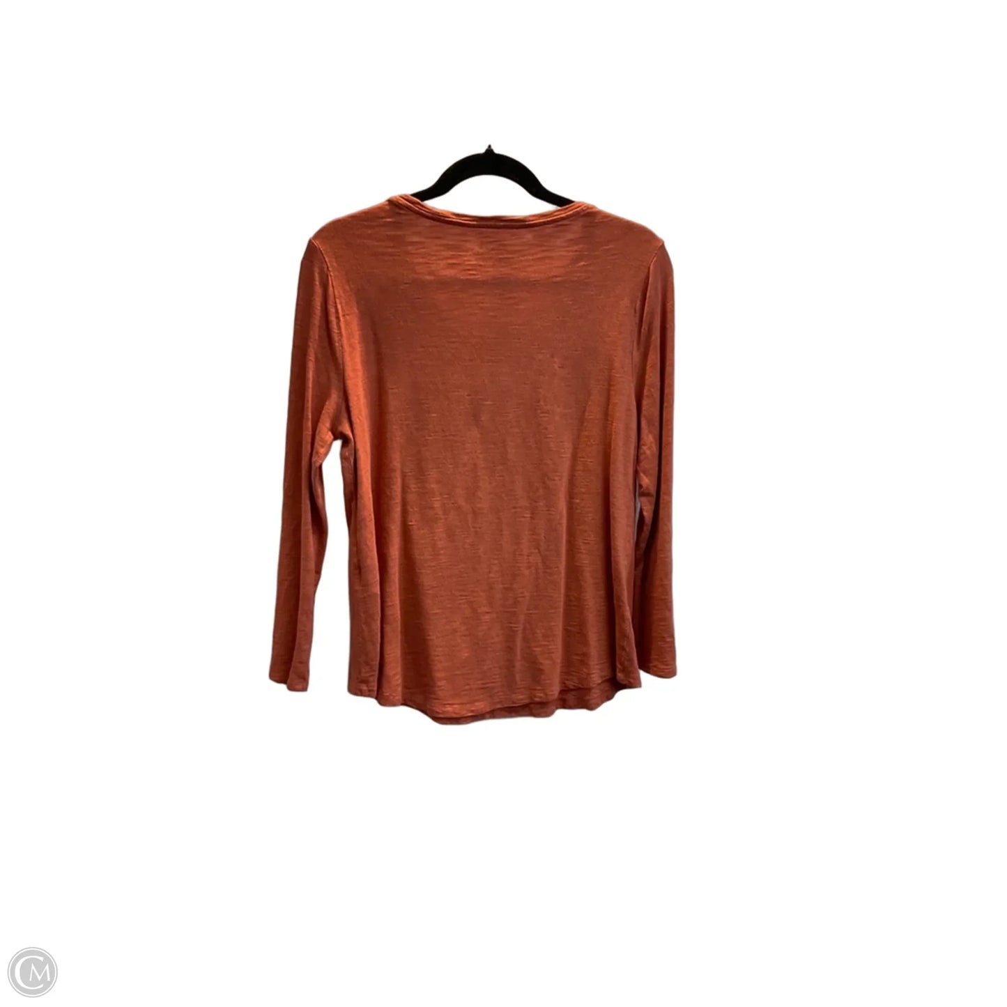 Top 3/4 Sleeve By Chicos In Peach, Size: M
