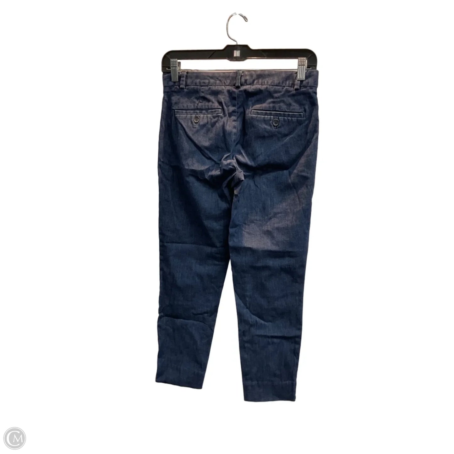 Pants Cropped By Banana Republic In Blue, Size: 0