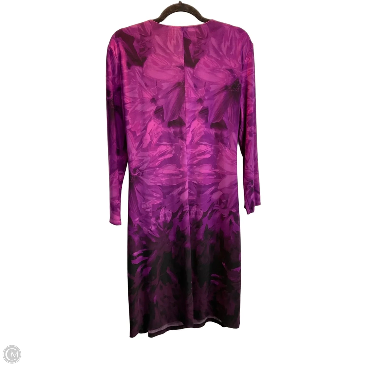 Dress Casual Midi By Calvin Klein In Purple, Size: 14