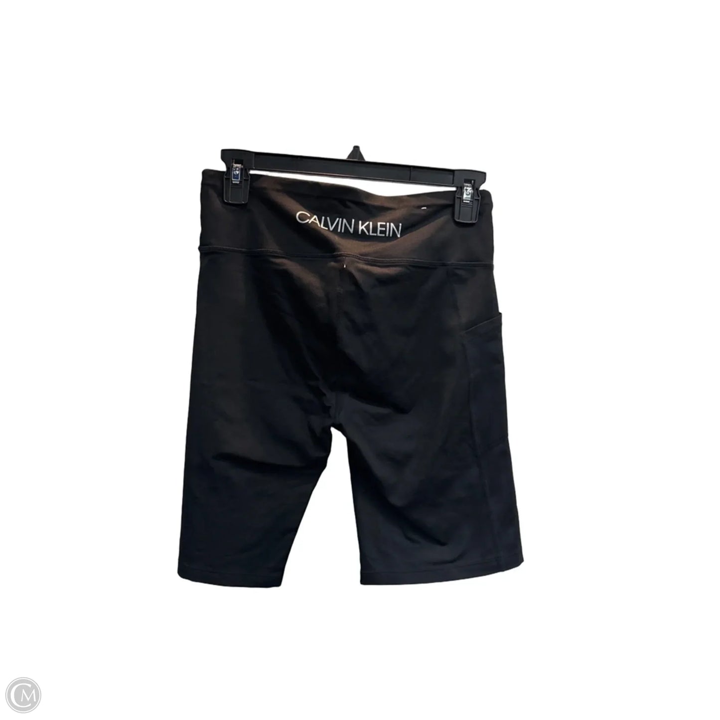 Athletic Shorts By Calvin Klein In Black, Size: M