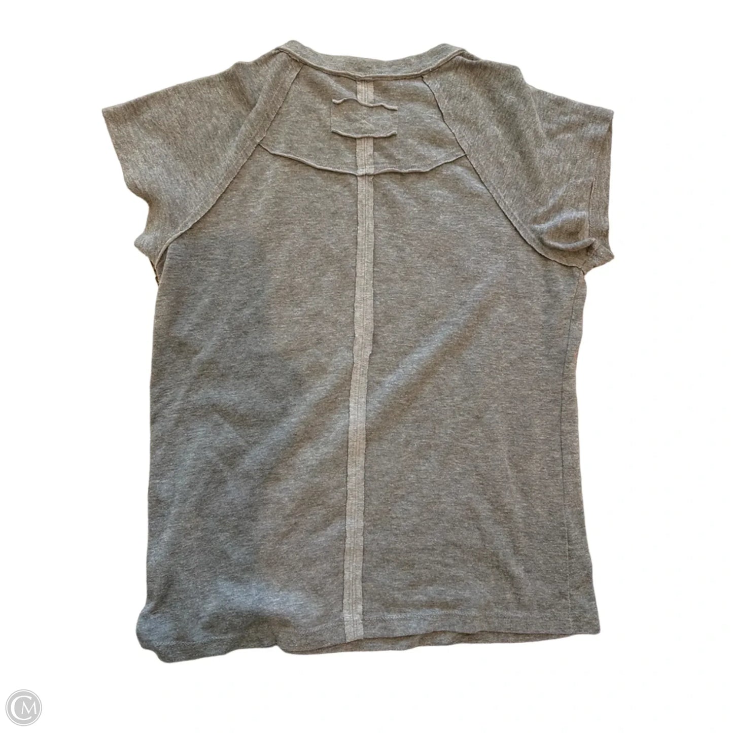 Top Short Sleeve Basic By Clothes Mentor In Grey, Size: M