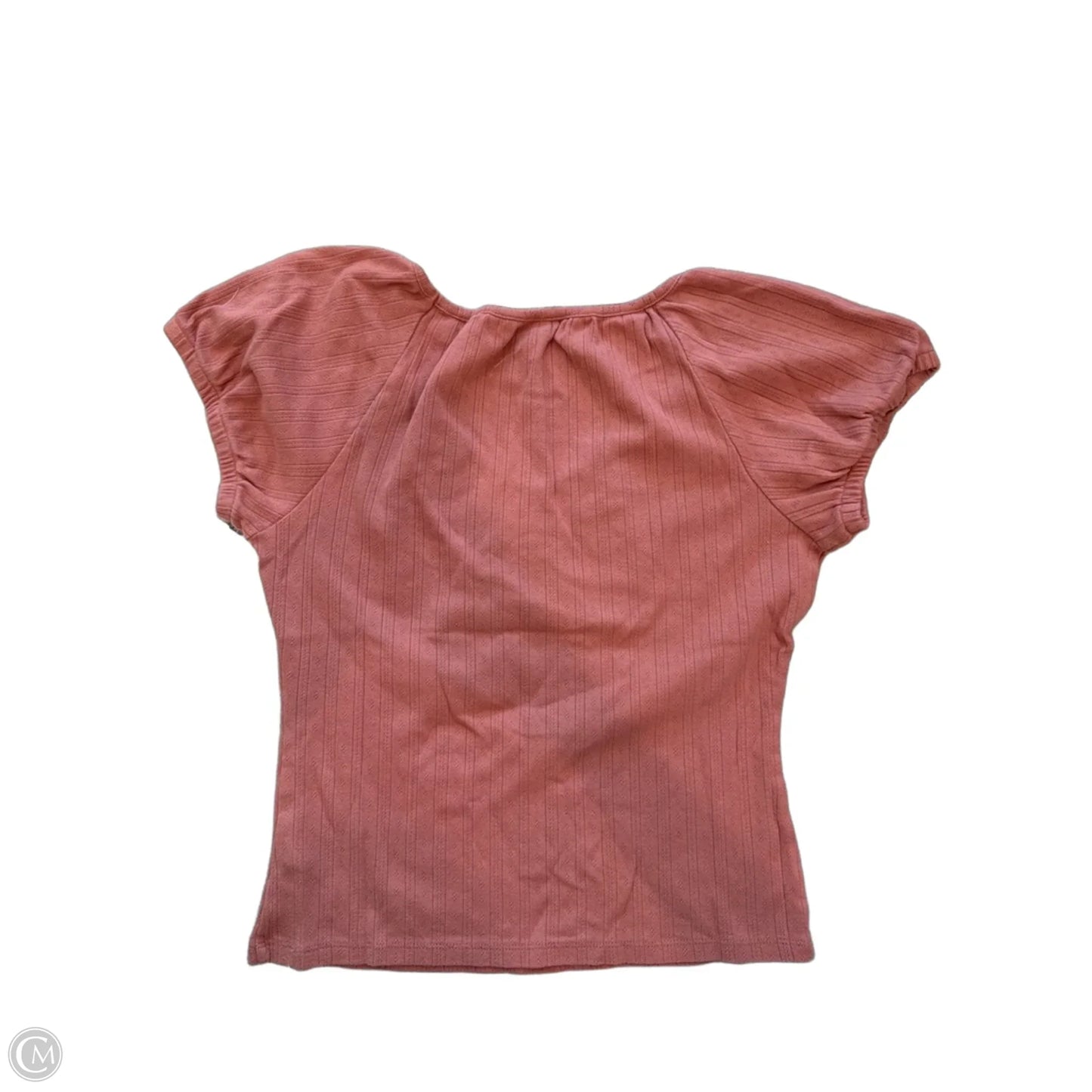 Top Short Sleeve Basic By Gap In Peach, Size: M