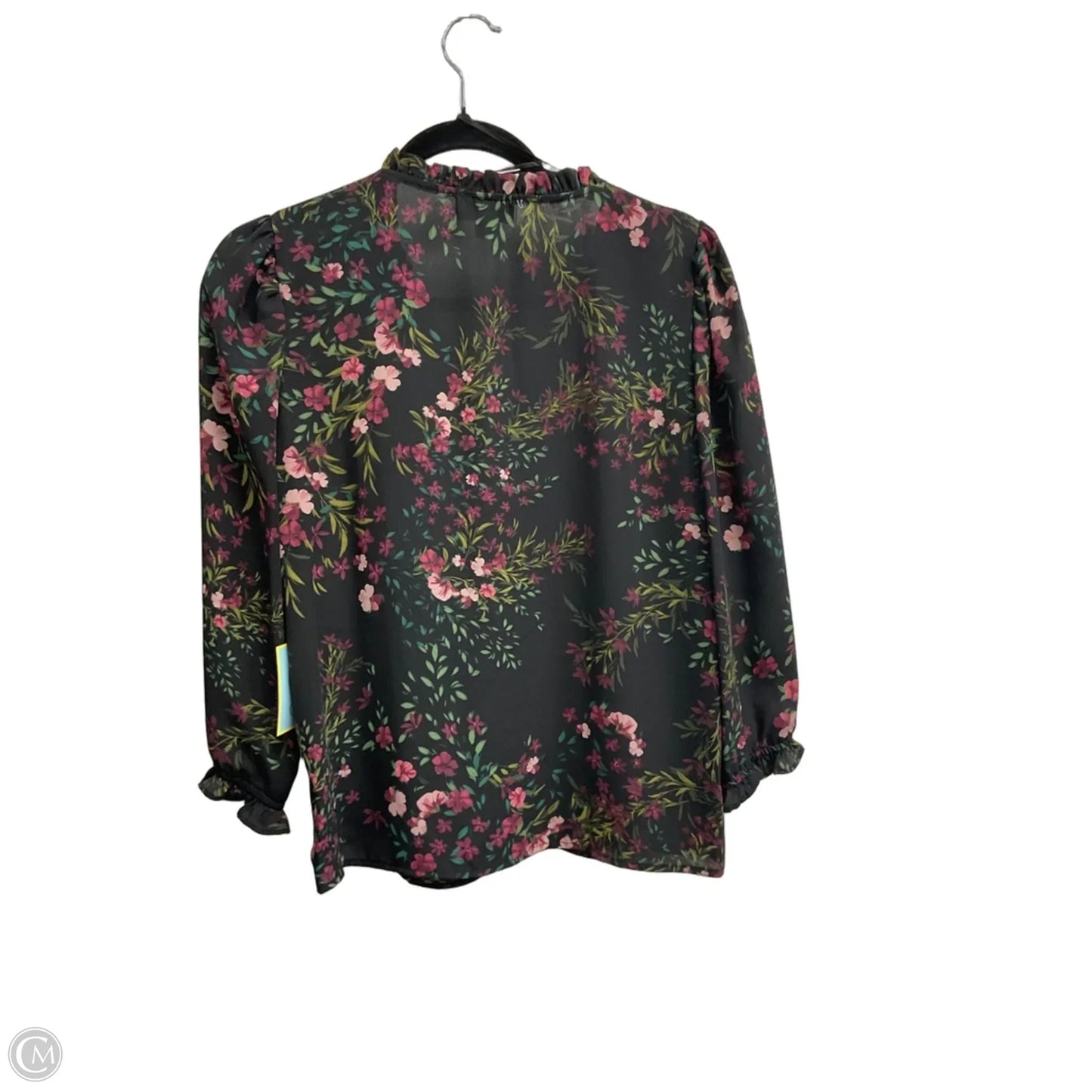 Blouse 3/4 Sleeve By Cece In Floral Print, Size: S